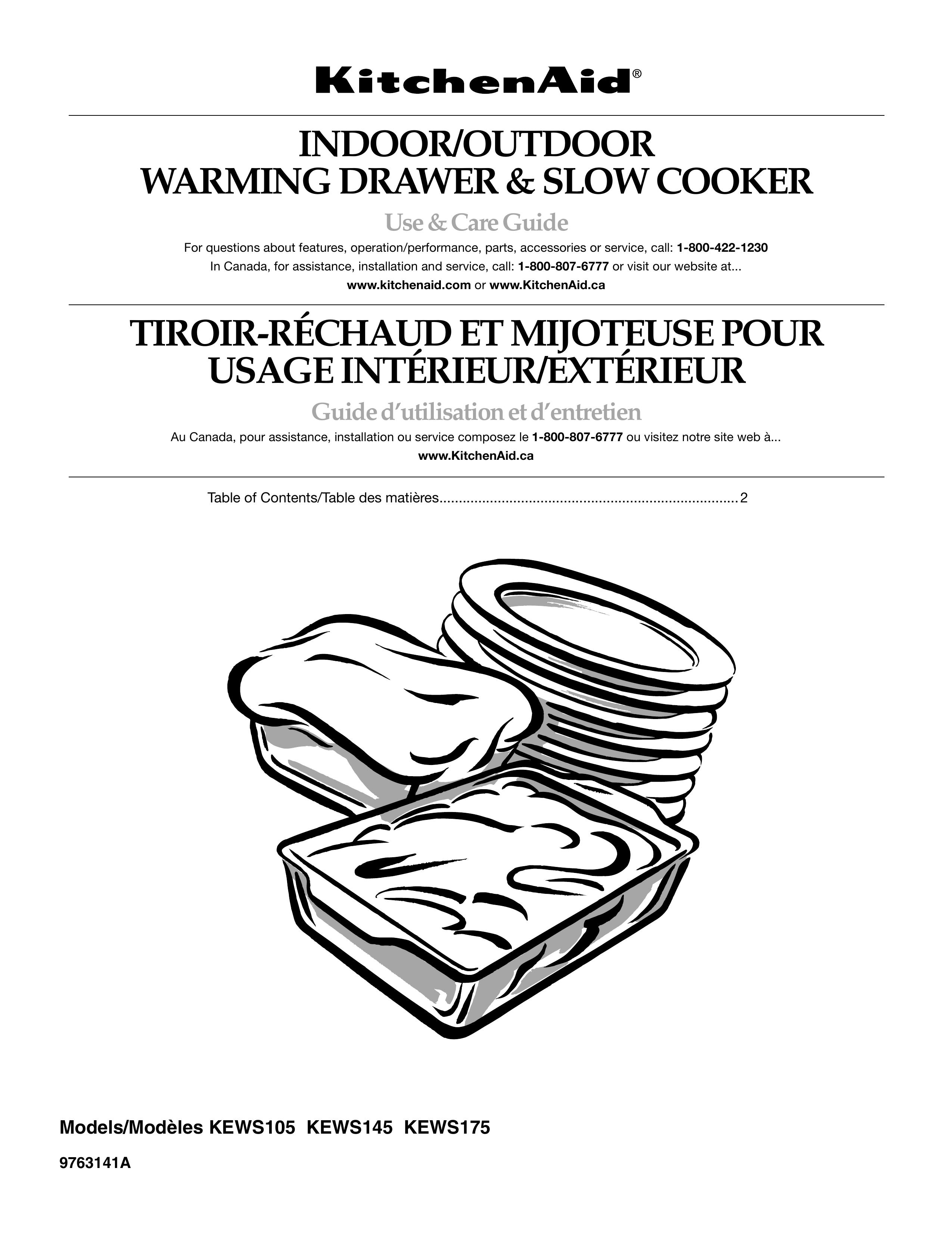 KitchenAid KEWS145 Slow Cooker User Manual
