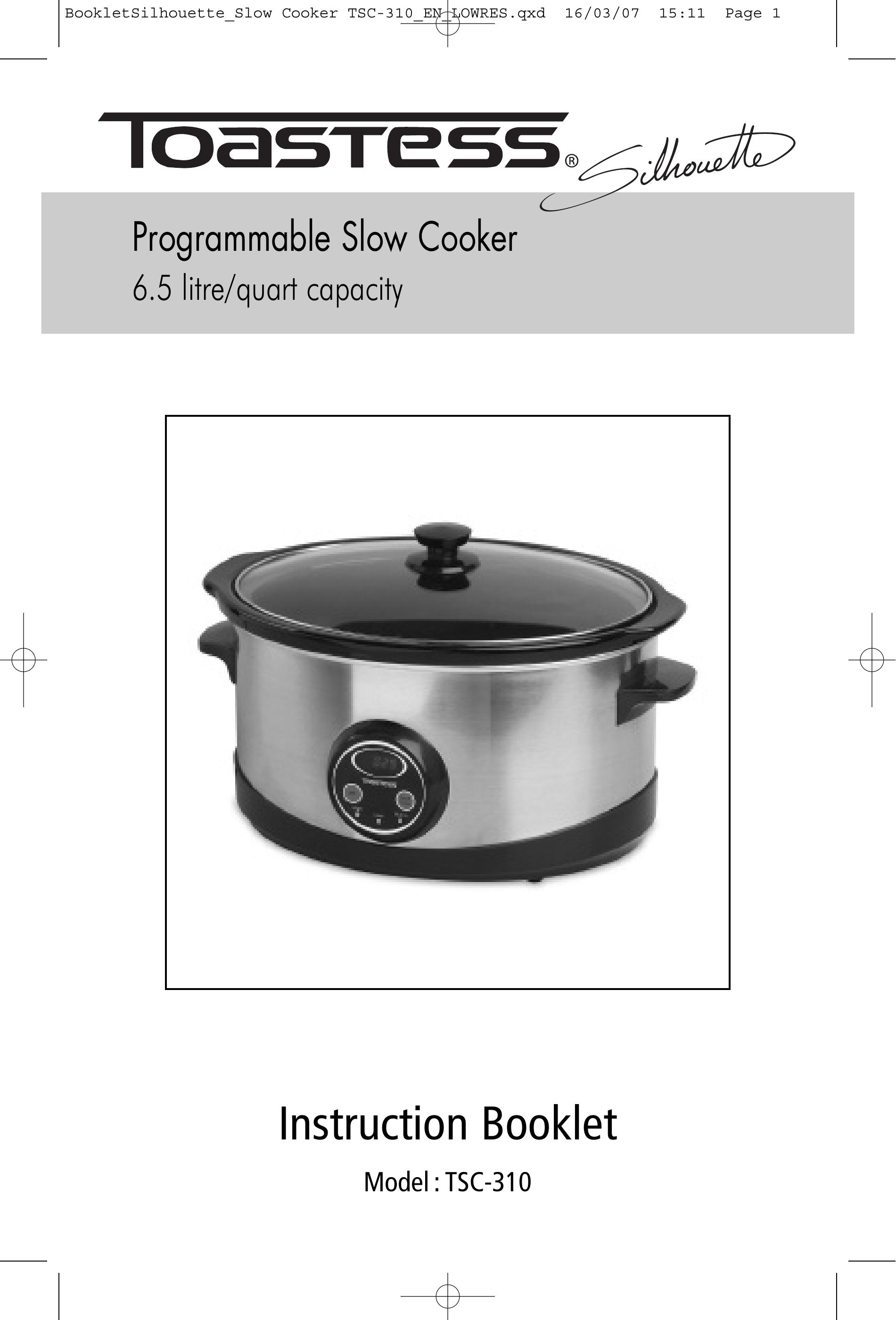 Toastess TSC-310 Slow Cooker User Manual