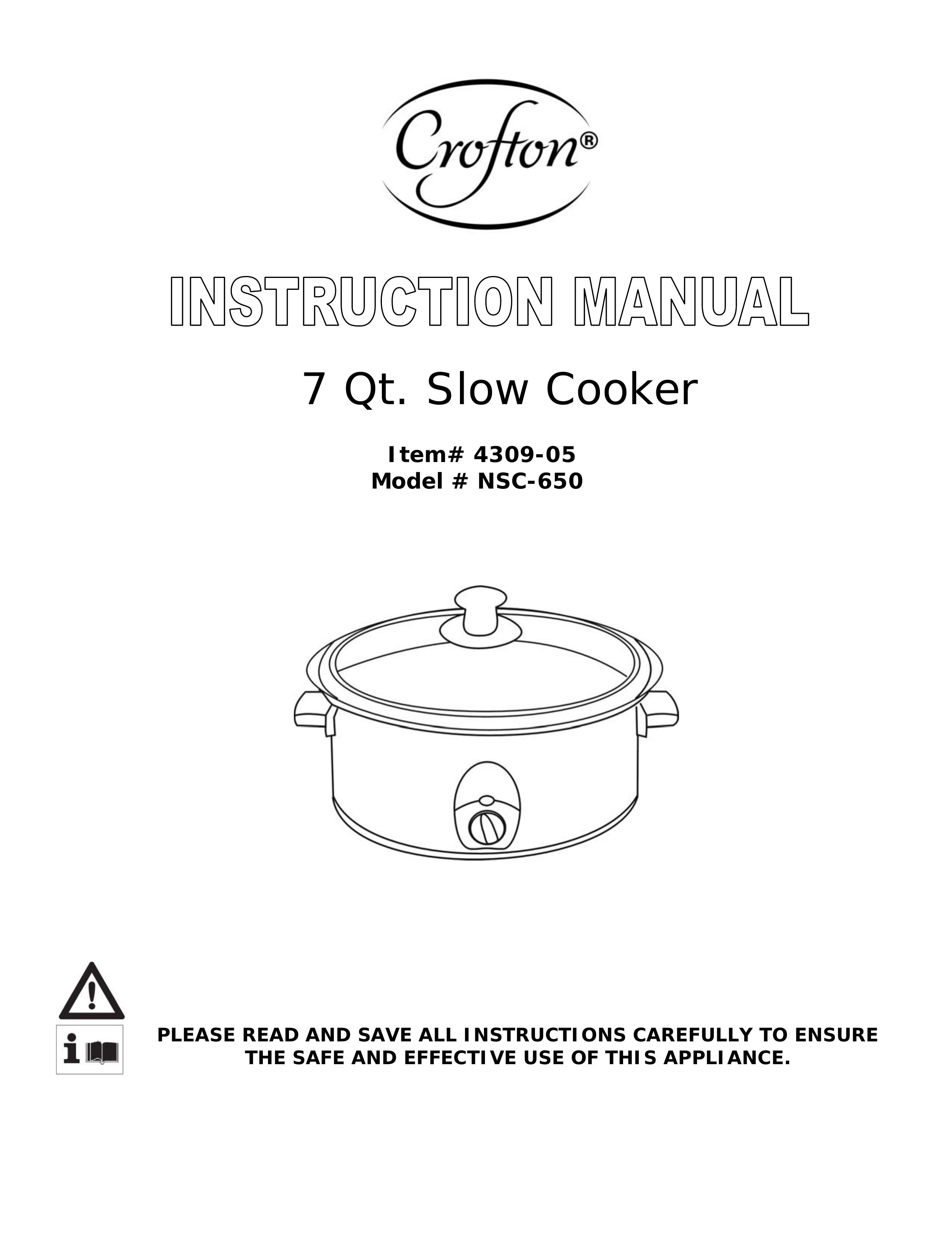 Wachsmuth & Krogmann NSC-650 Slow Cooker User Manual