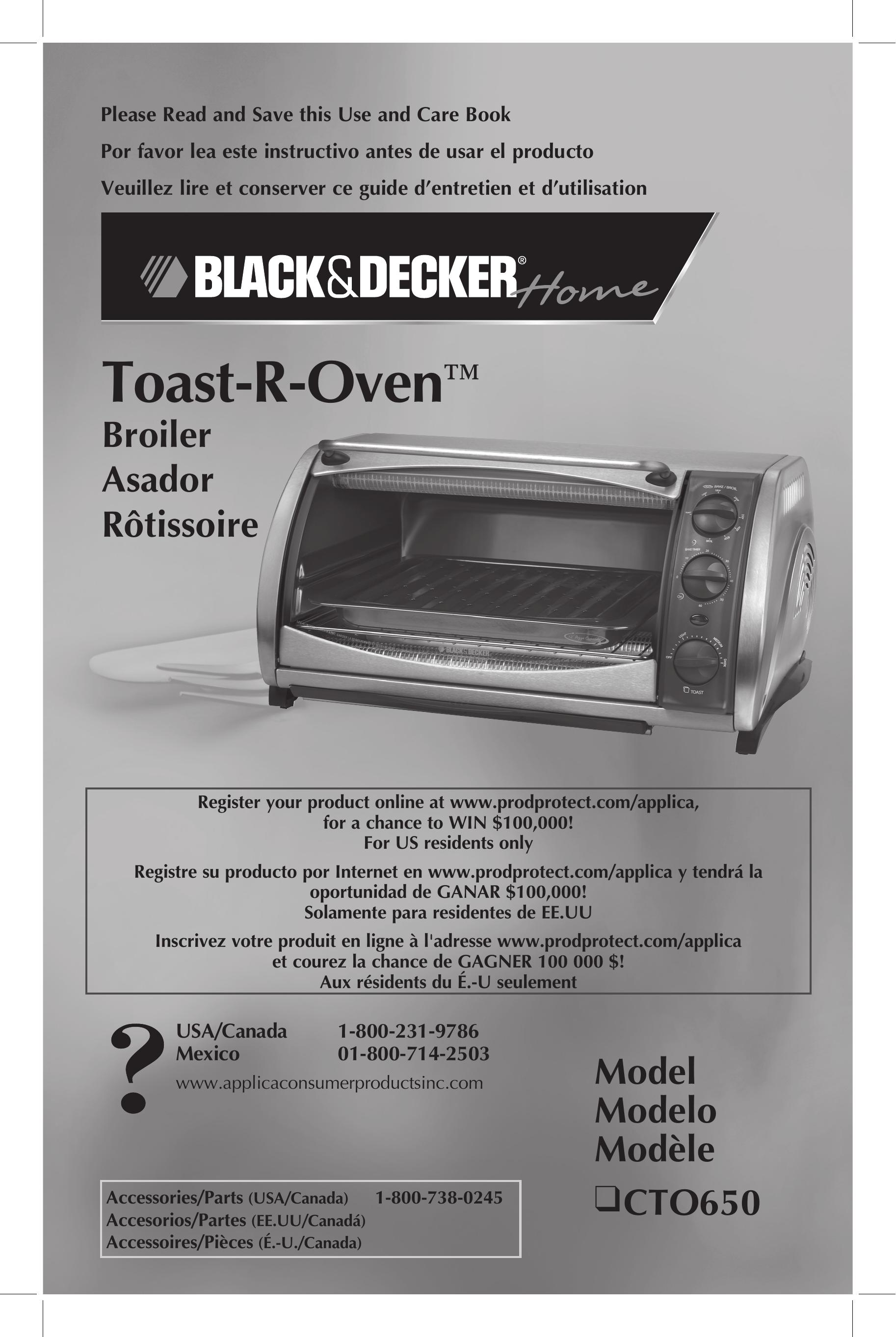 Black & Decker CTO650 Toaster User Manual