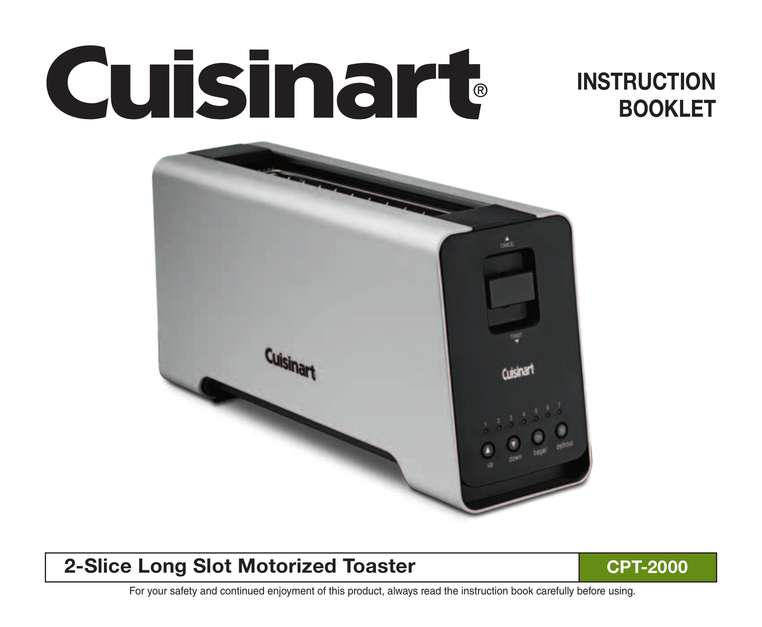 Cuisinart CPT-2000 Toaster User Manual