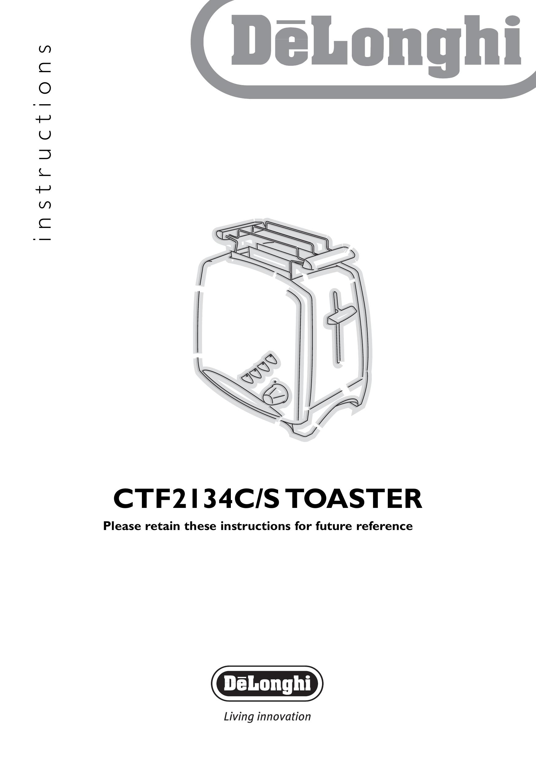 DeLonghi CTF2134C/S Toaster User Manual