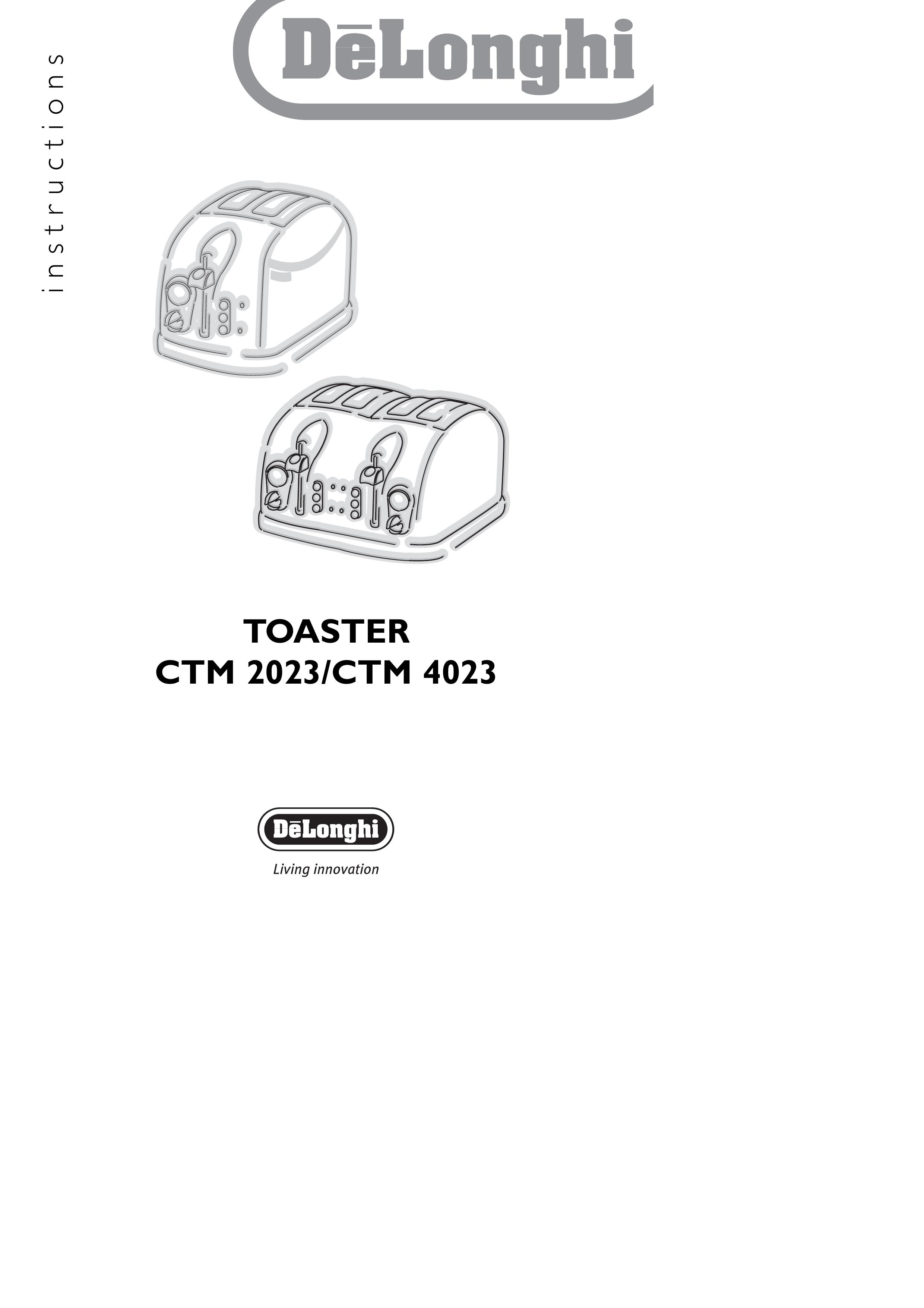 DeLonghi CTM 2023 Toaster User Manual
