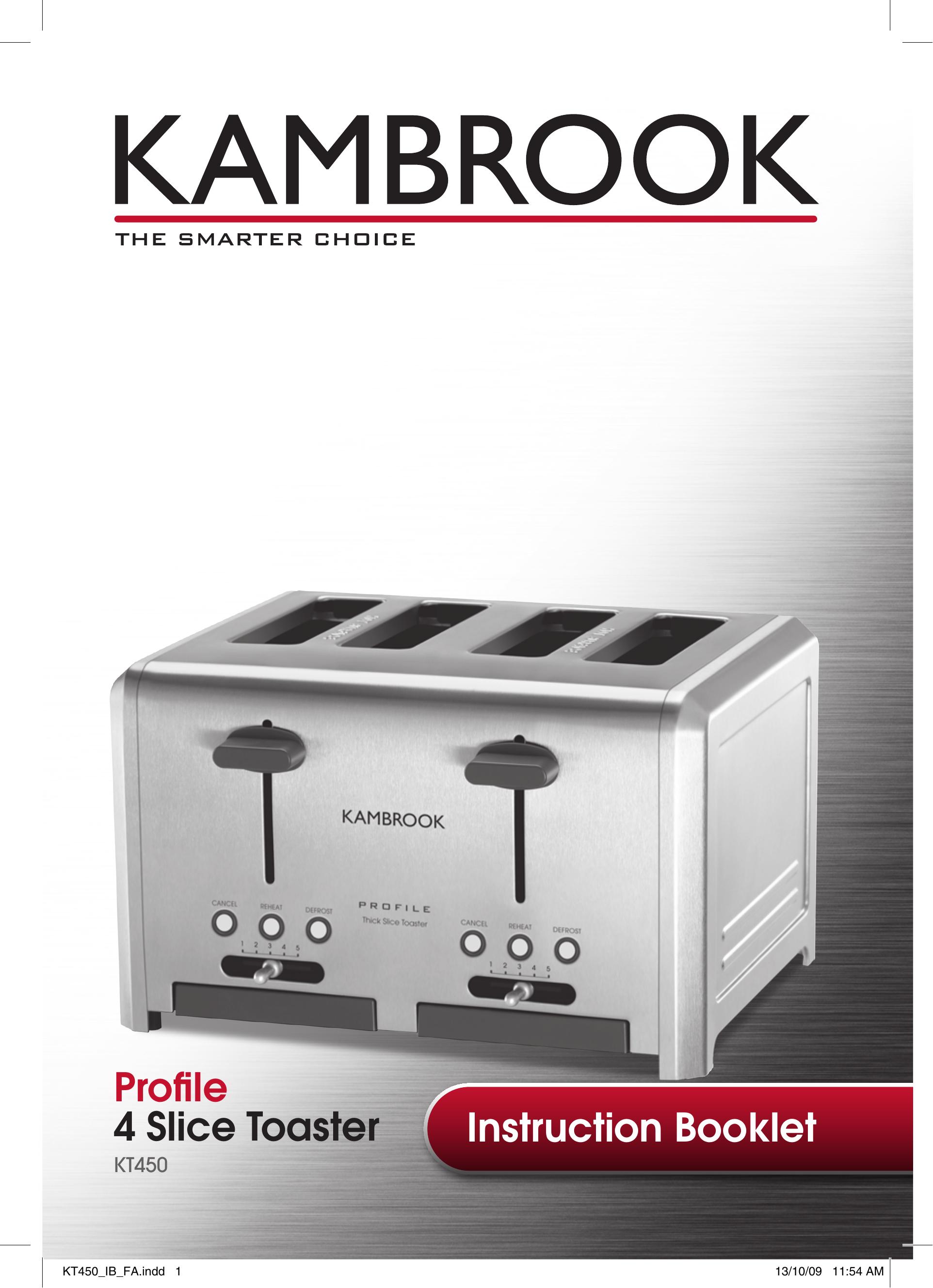 Kambrook KT450 Toaster User Manual