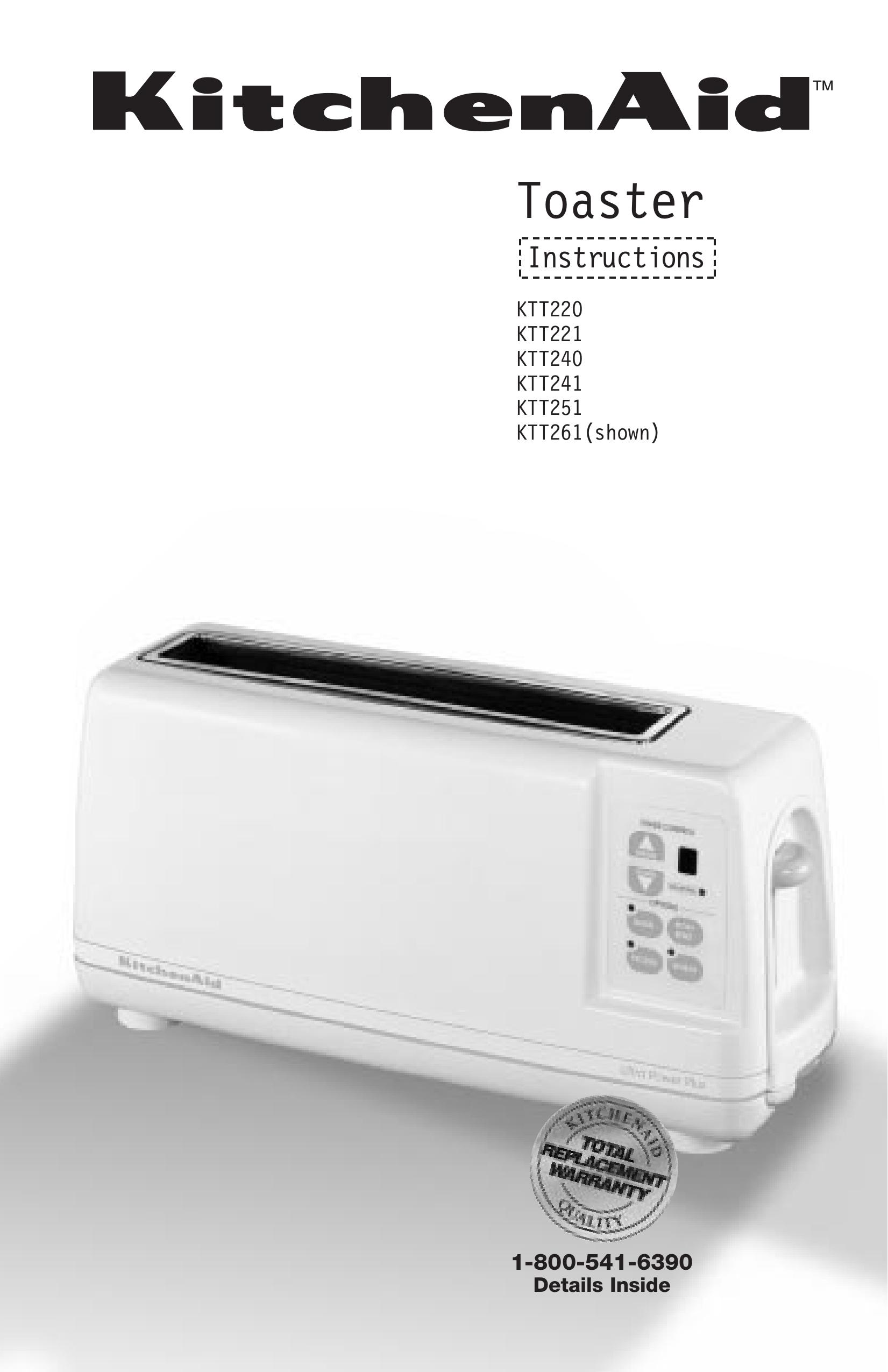 KitchenAid KTT220 Toaster User Manual