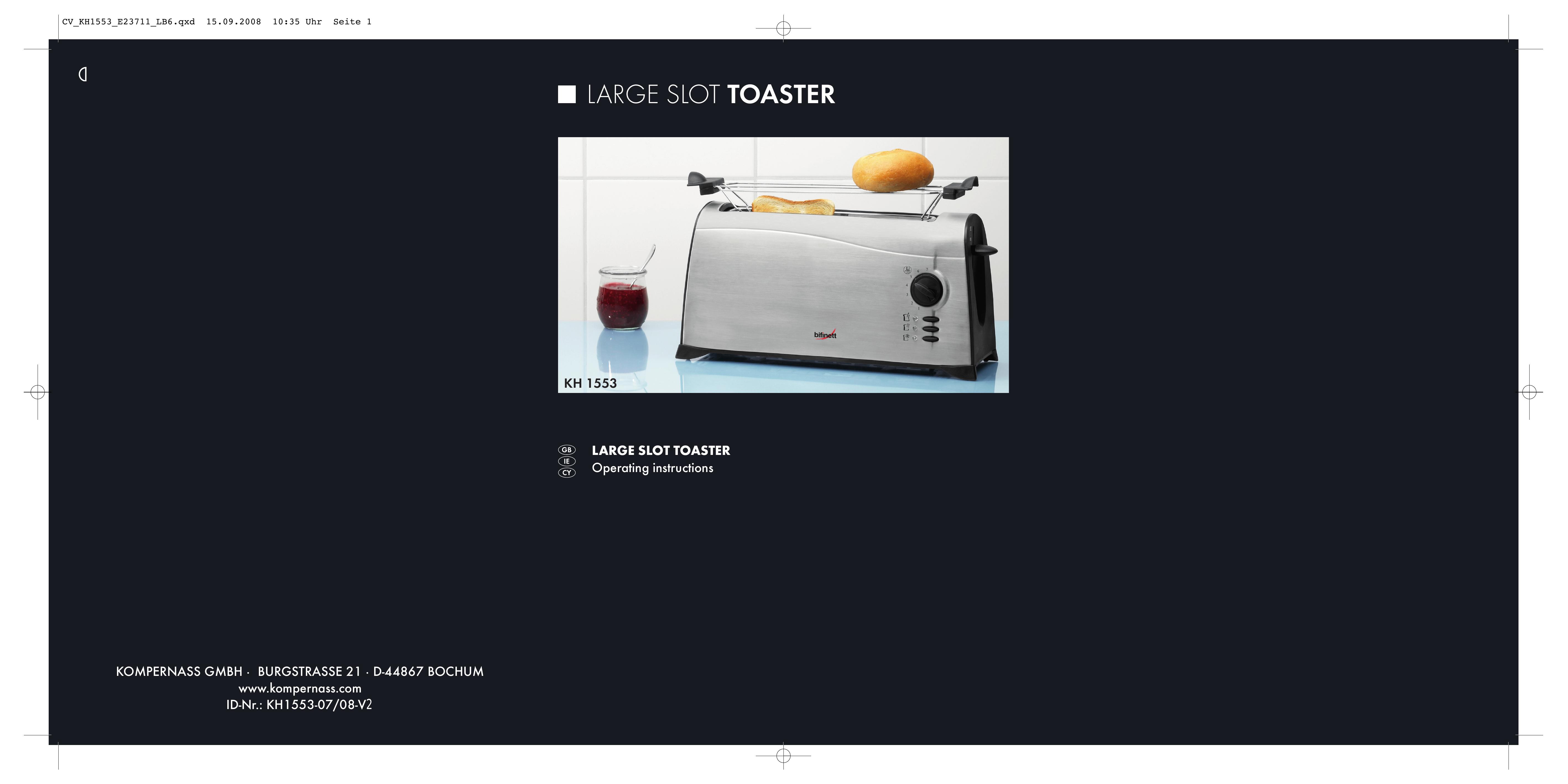 Kompernass D-44867 Toaster User Manual