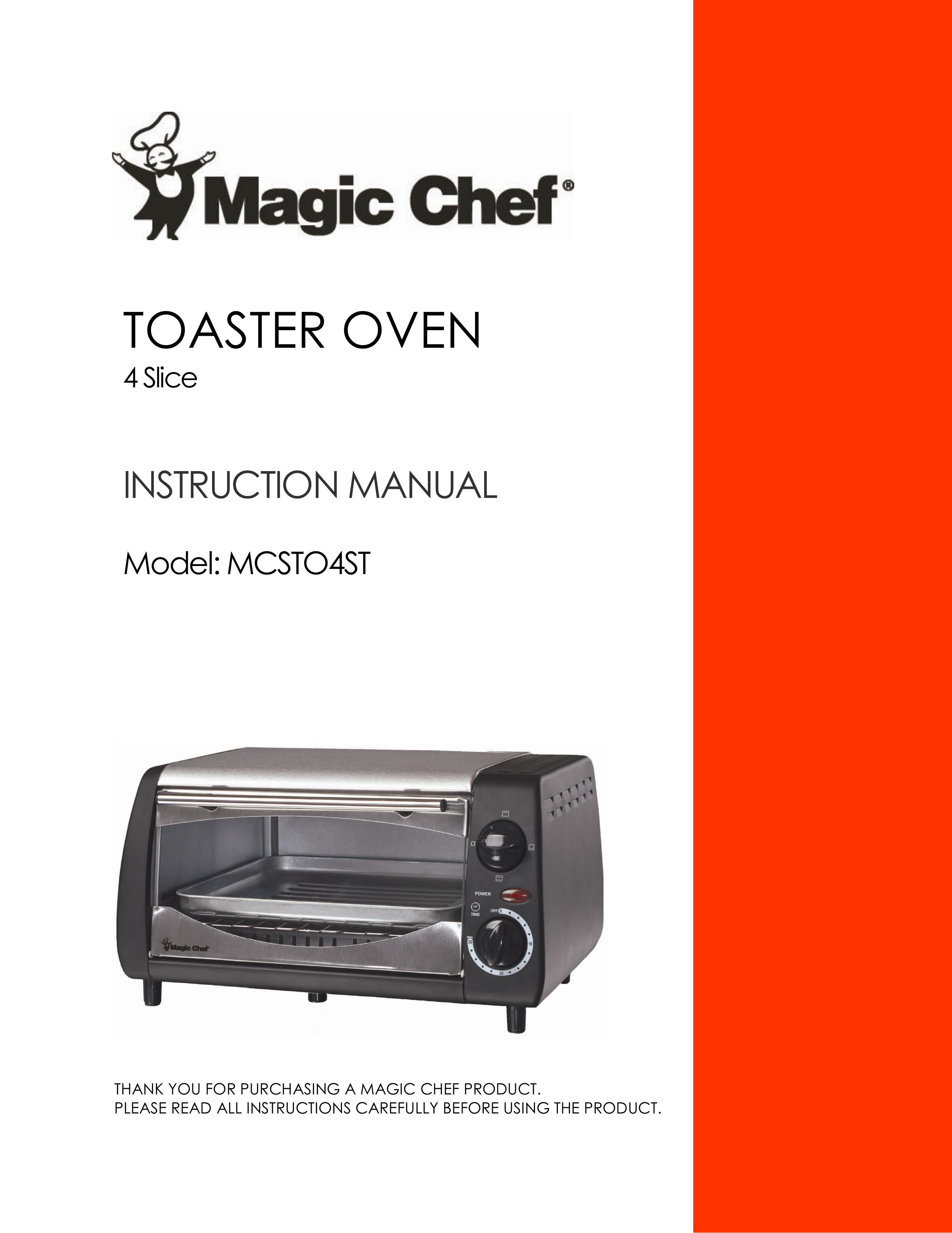 Magic Chef MCSTO4ST Toaster User Manual