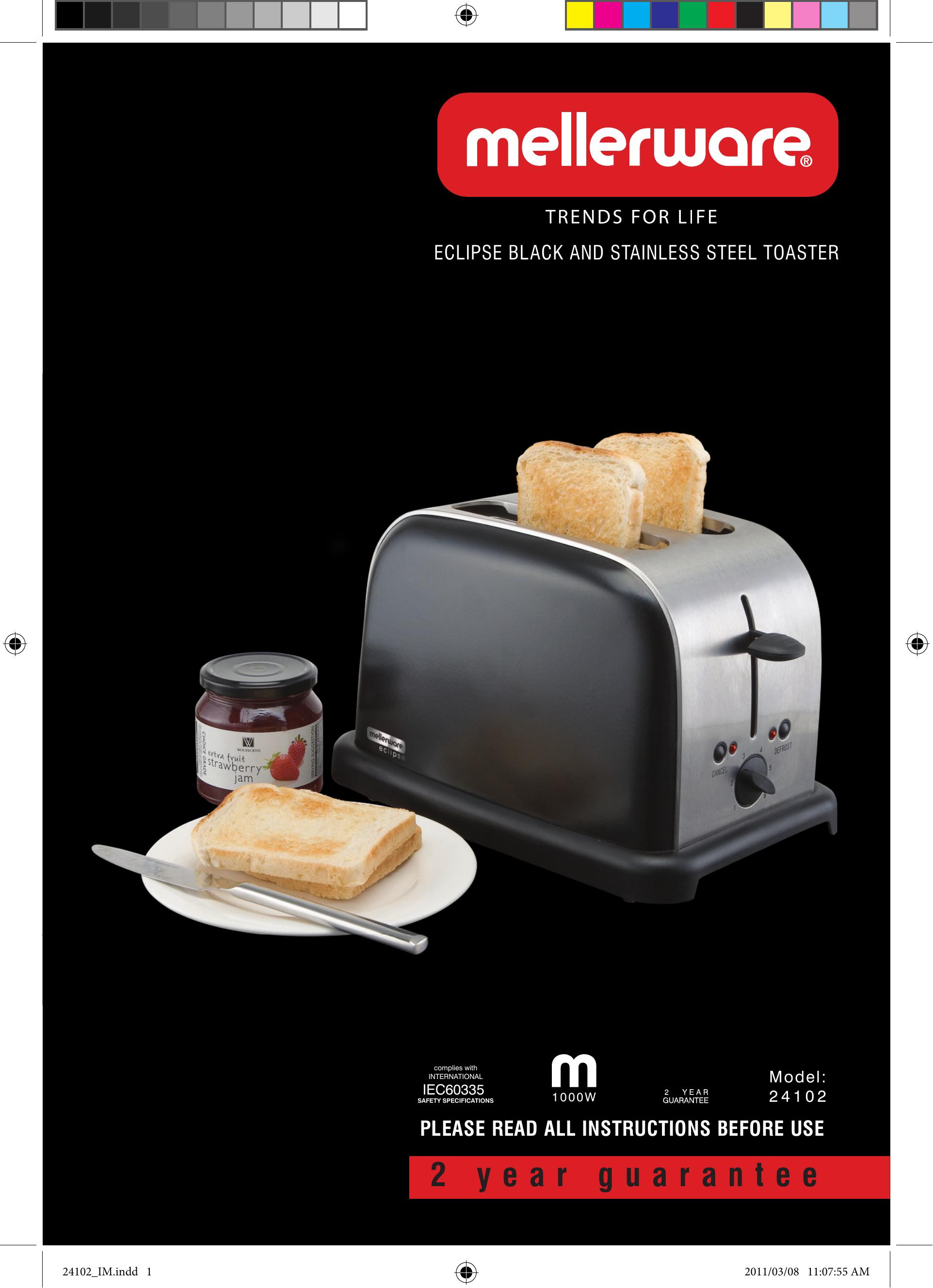 Mellerware 2 4 1 0 2 Toaster User Manual