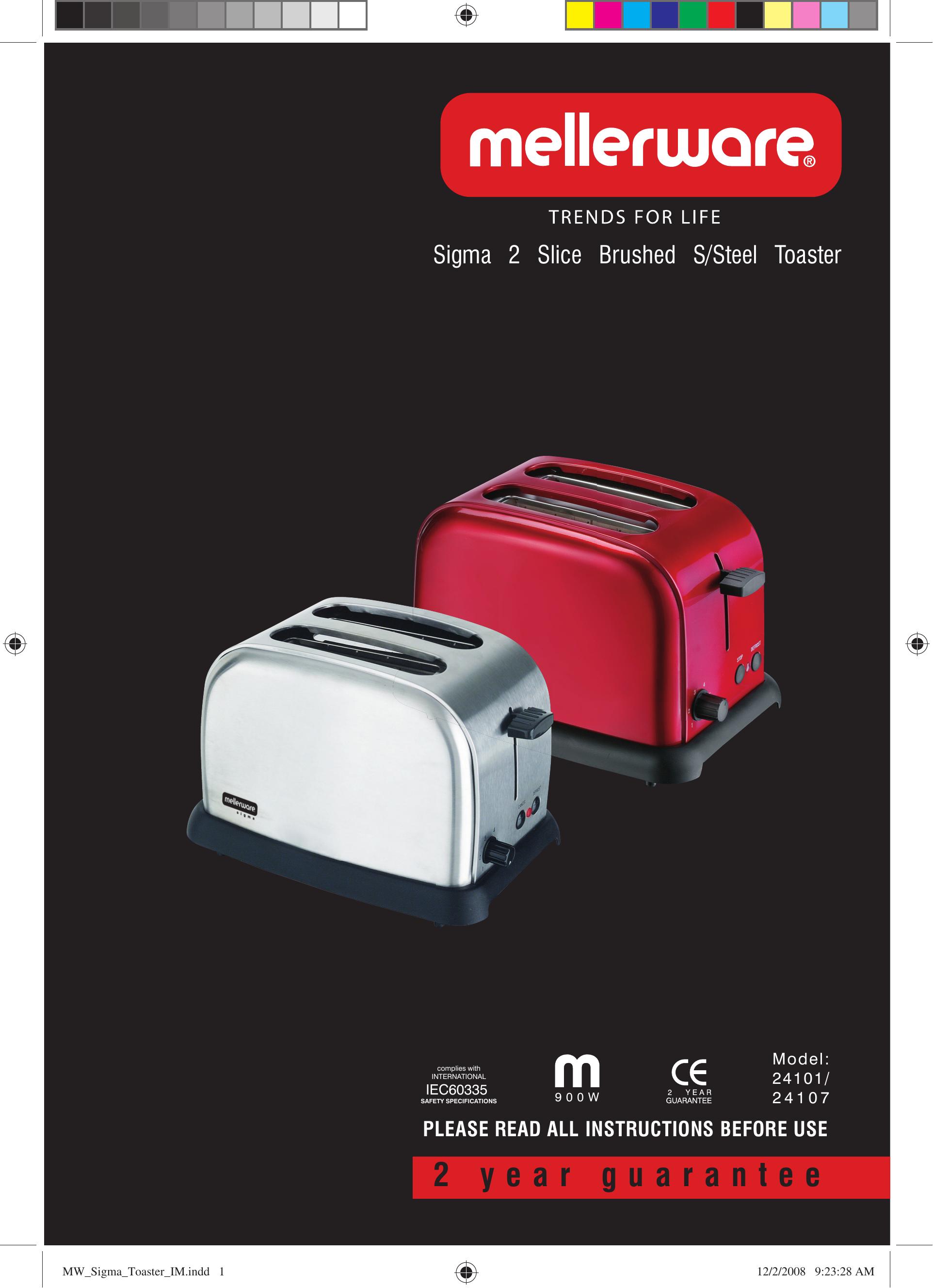 Mellerware 24107 Toaster User Manual