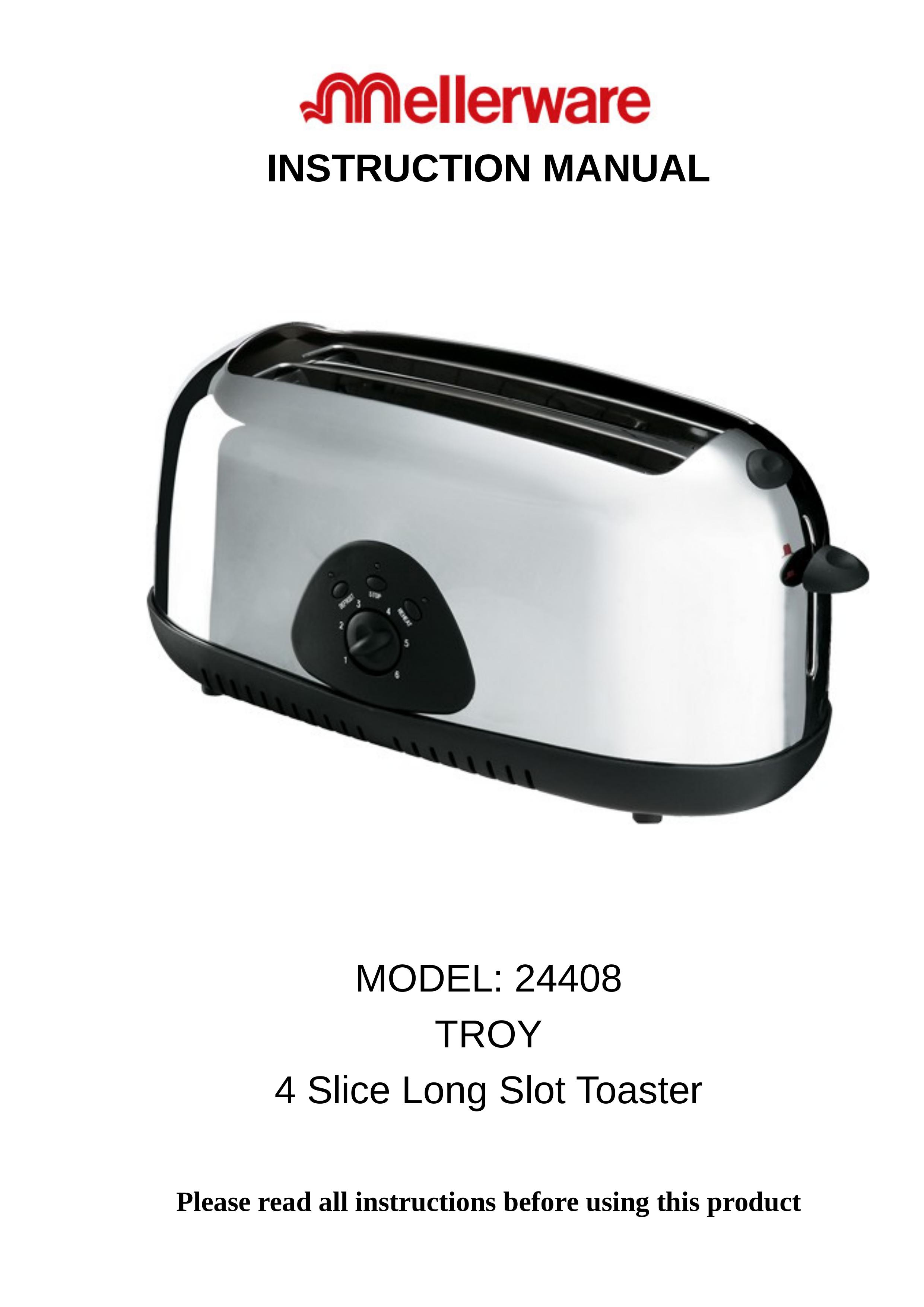 Mellerware 24408 Toaster User Manual
