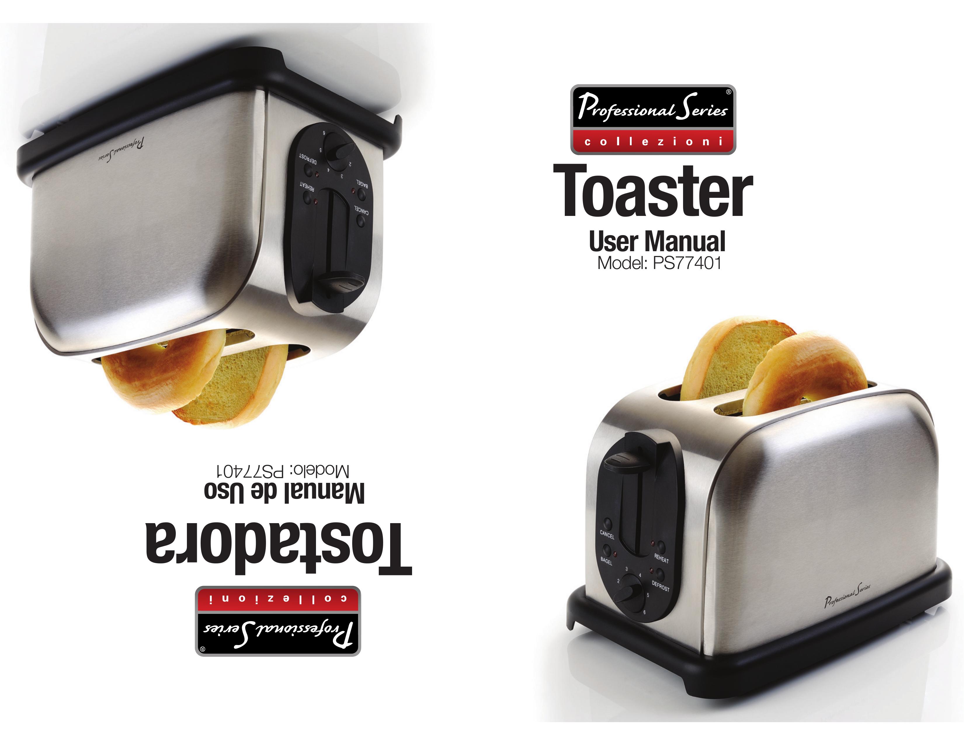 Professional Series PS77401 Toaster User Manual