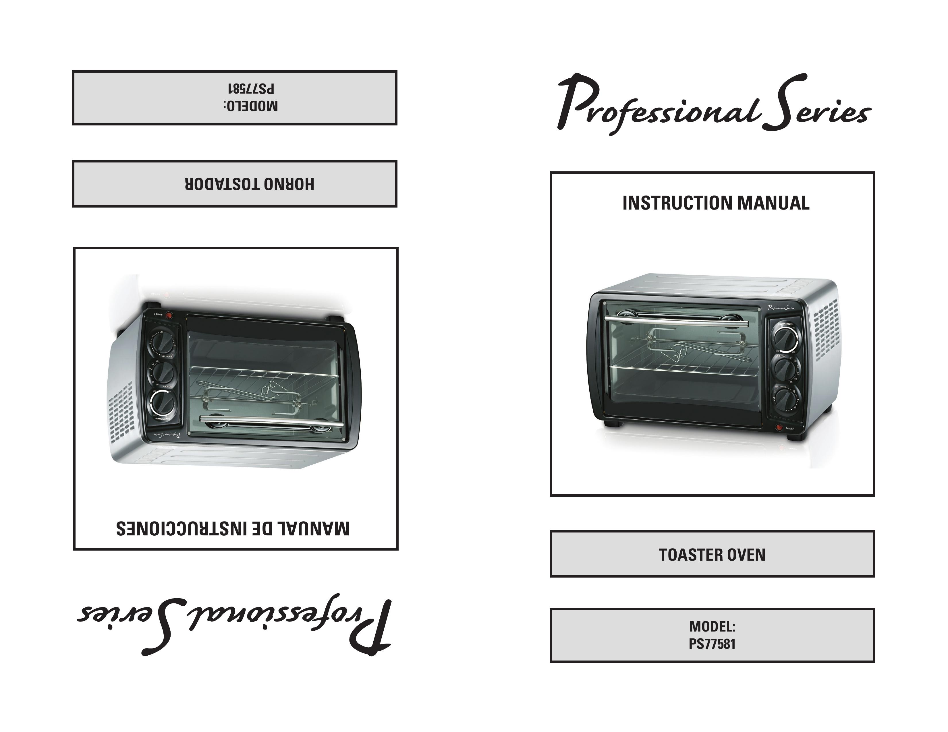 Professional Series PS77581 Toaster User Manual