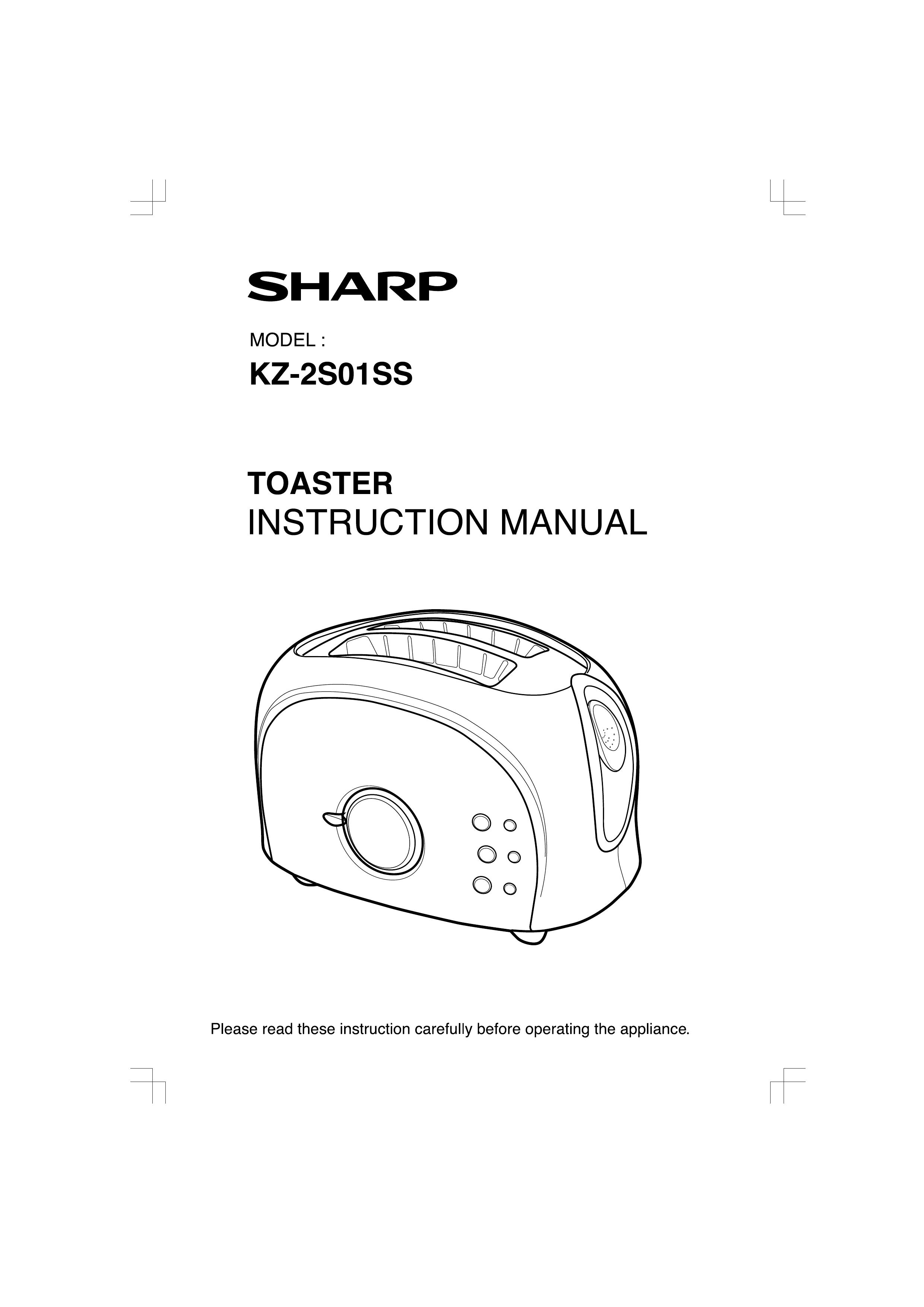 Sharp KZ-2S01SS Toaster User Manual