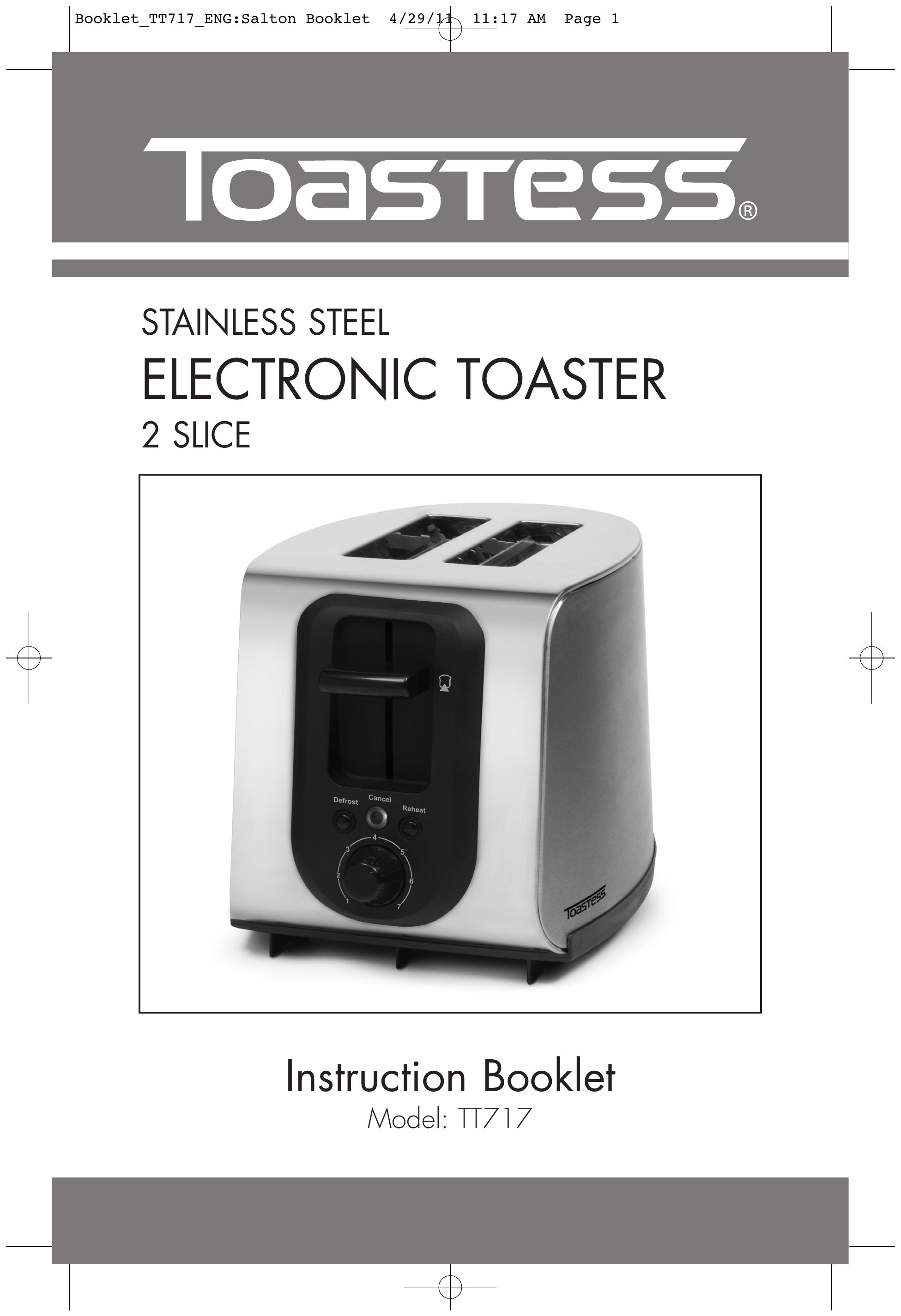 Toastess TT717 Toaster User Manual