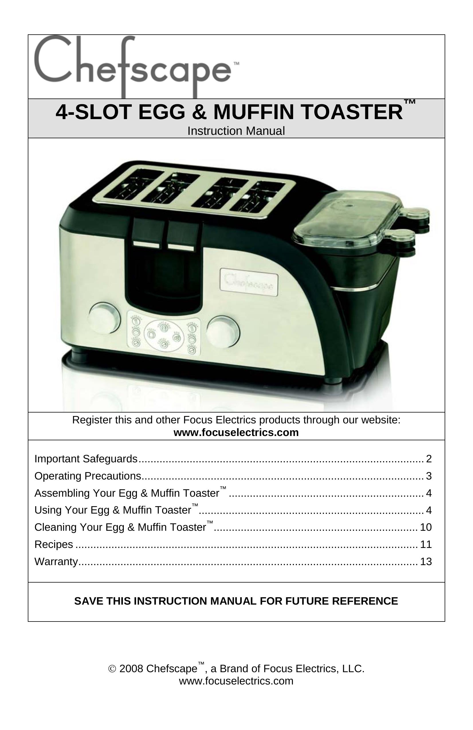 West Bend L5748 Toaster User Manual
