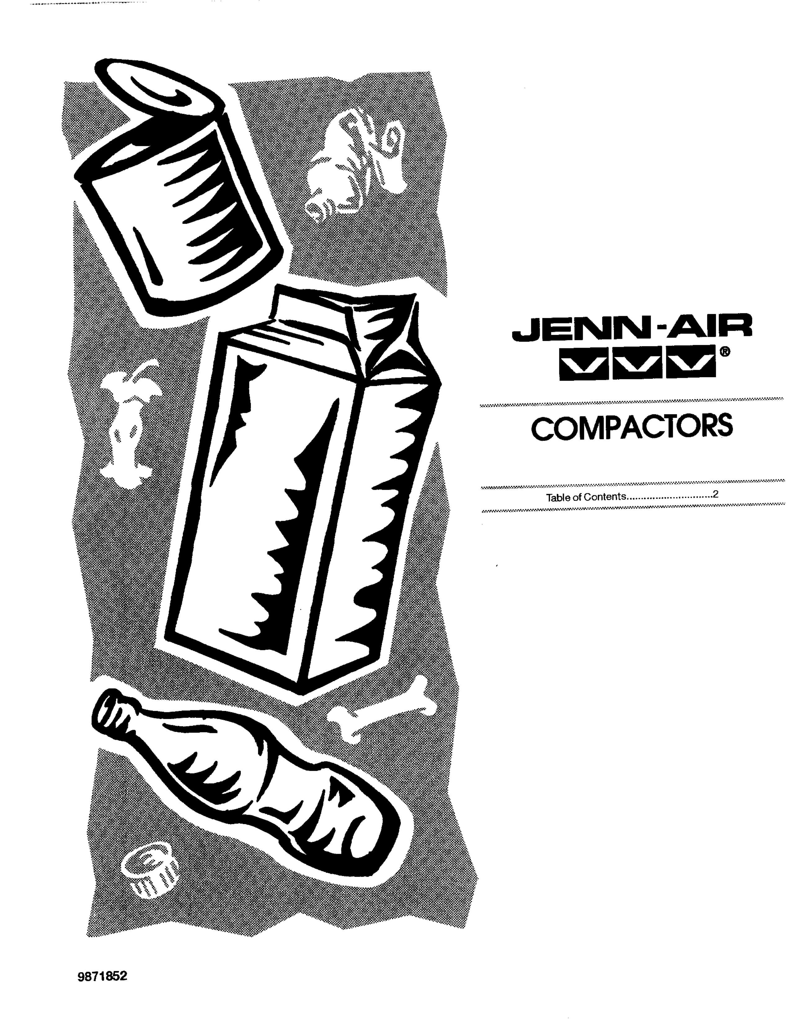 Jenn-Air VVV COMPACTORS Trash Compactor User Manual