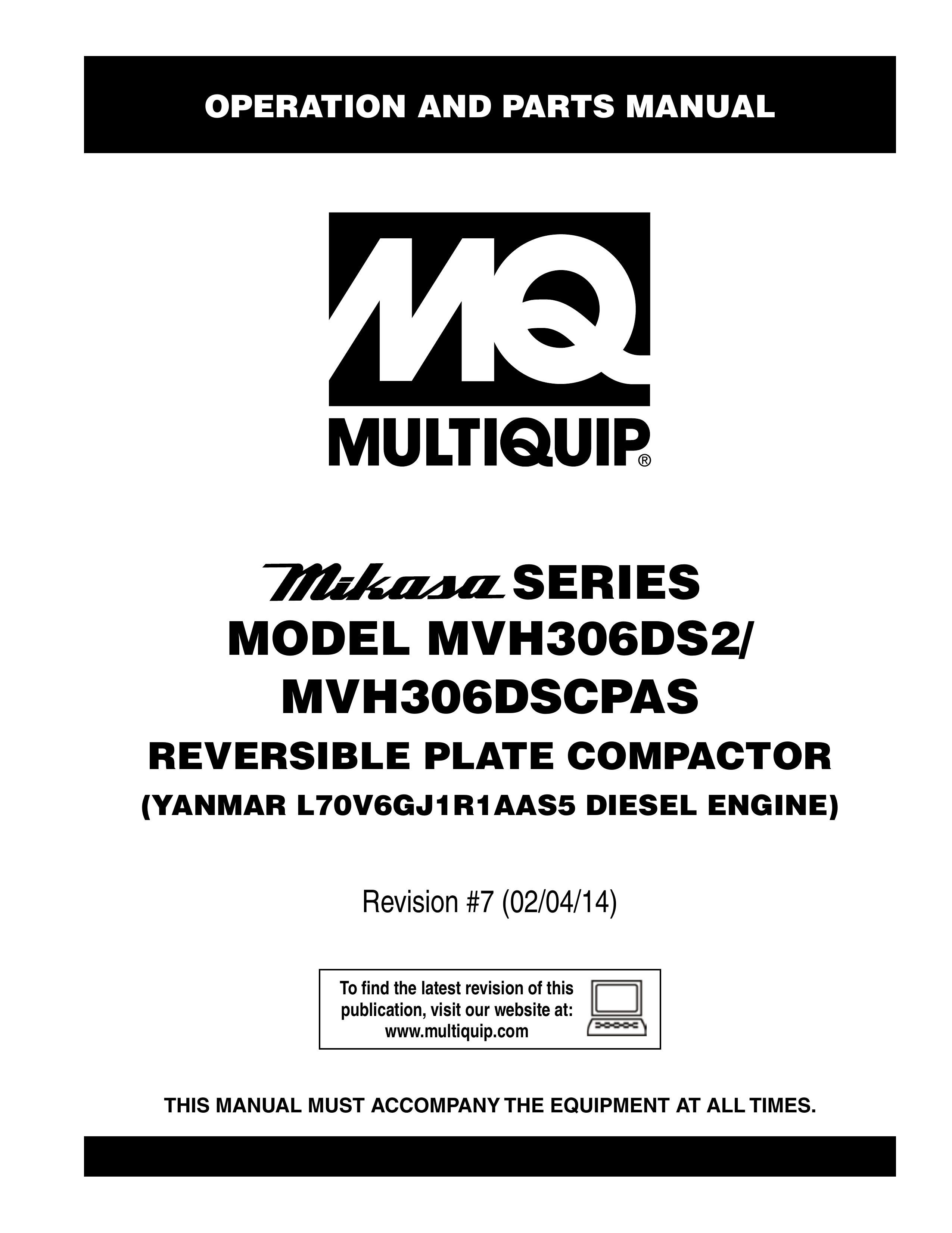 Multi Tech Equipment MVH306DS2 Trash Compactor User Manual