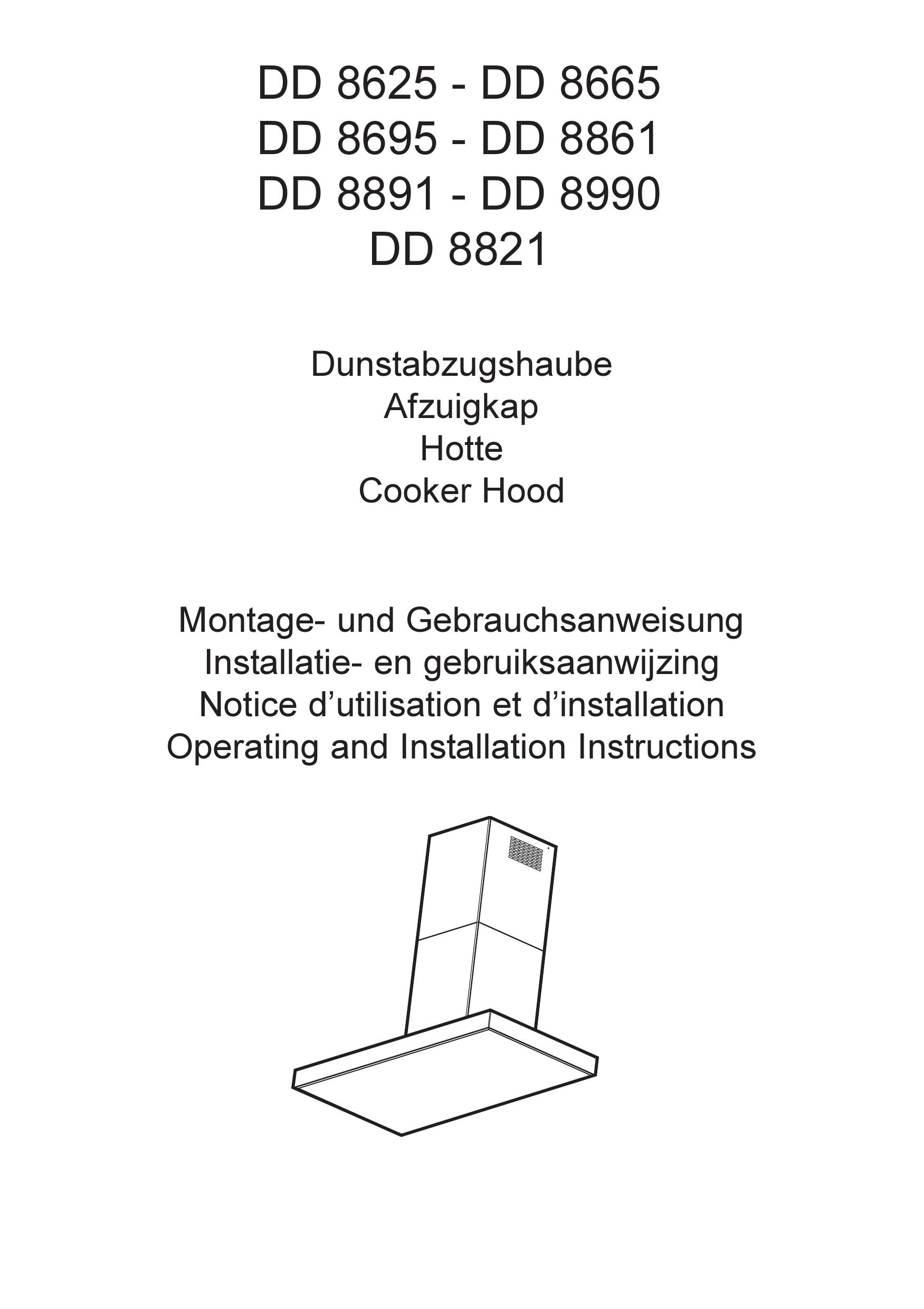 AEG DD 8625 Ventilation Hood User Manual
