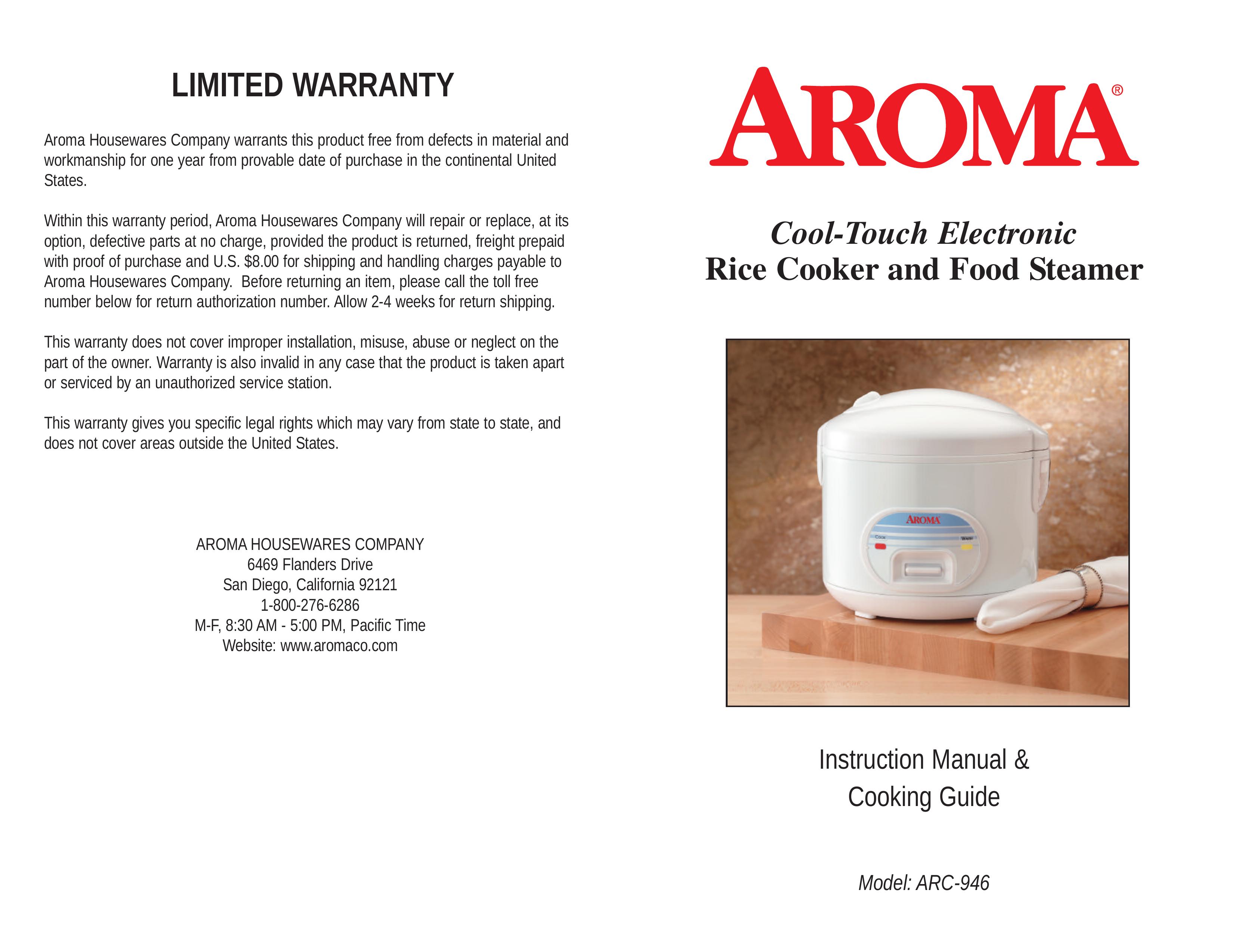 Aroma AFC946 Ventilation Hood User Manual