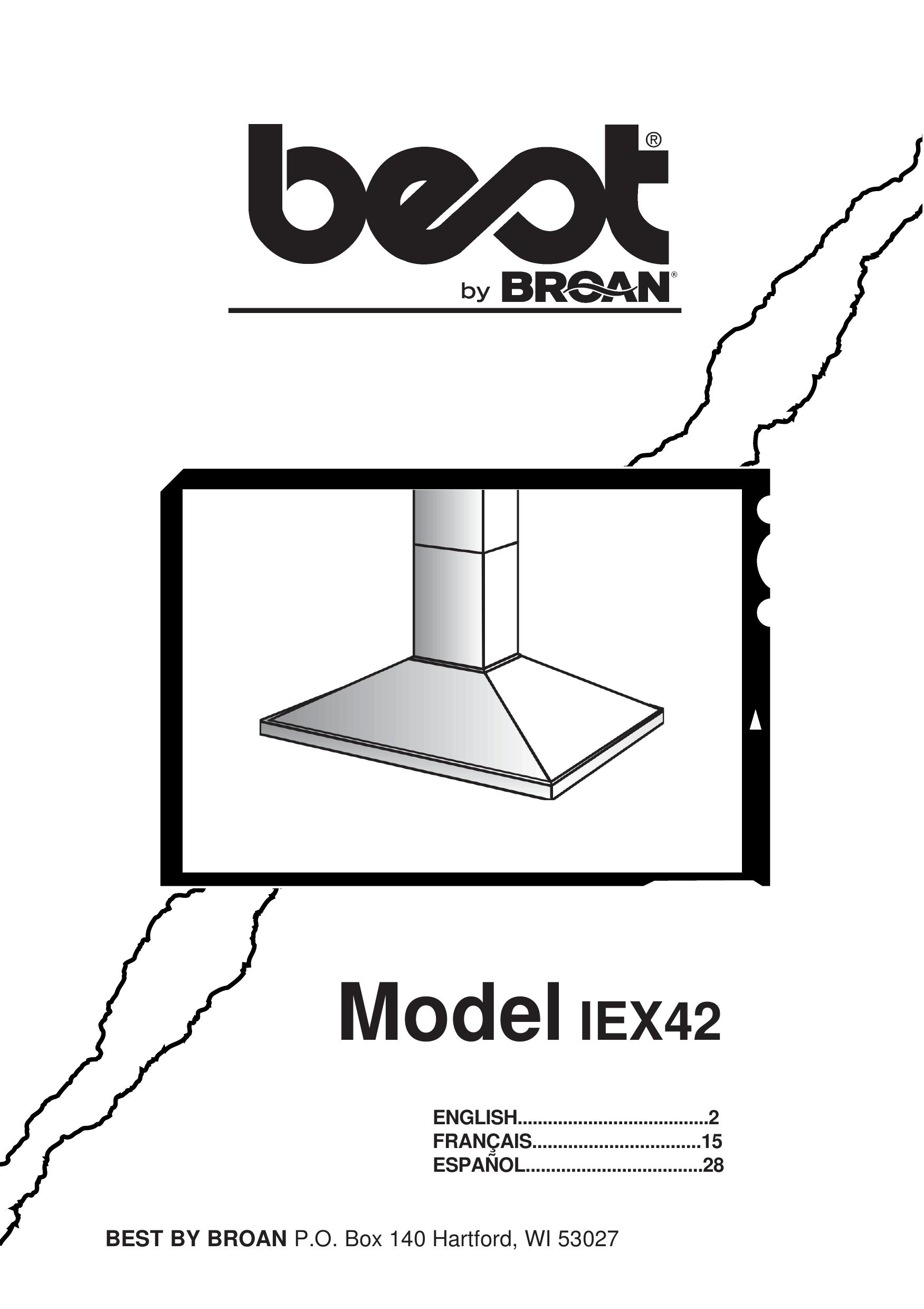 Best IEX42 Ventilation Hood User Manual