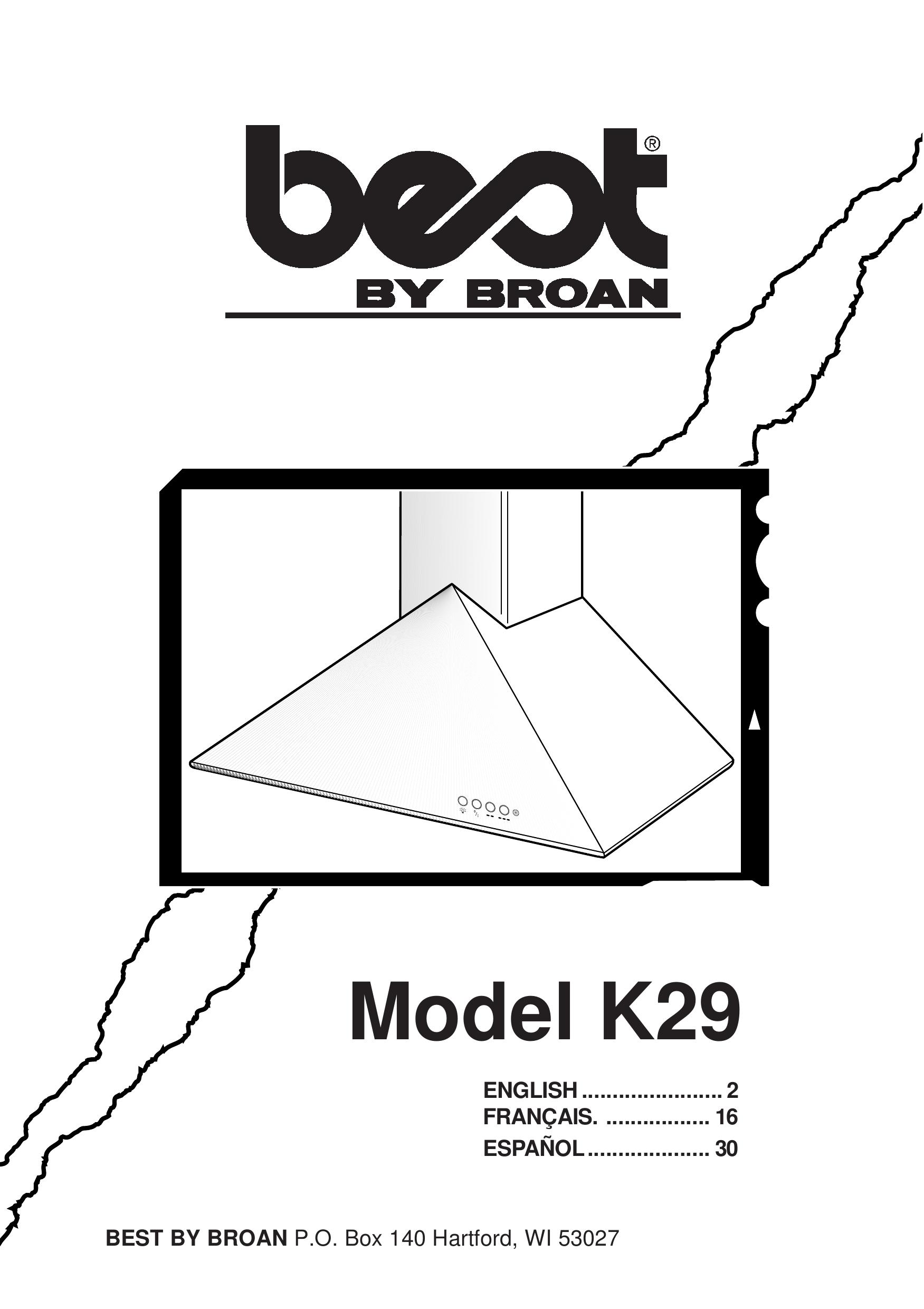 Best K29 Ventilation Hood User Manual