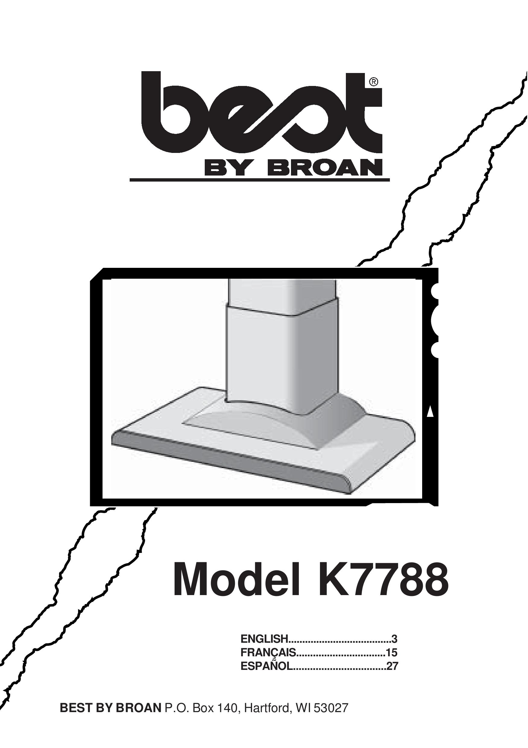 Best K7788 Ventilation Hood User Manual