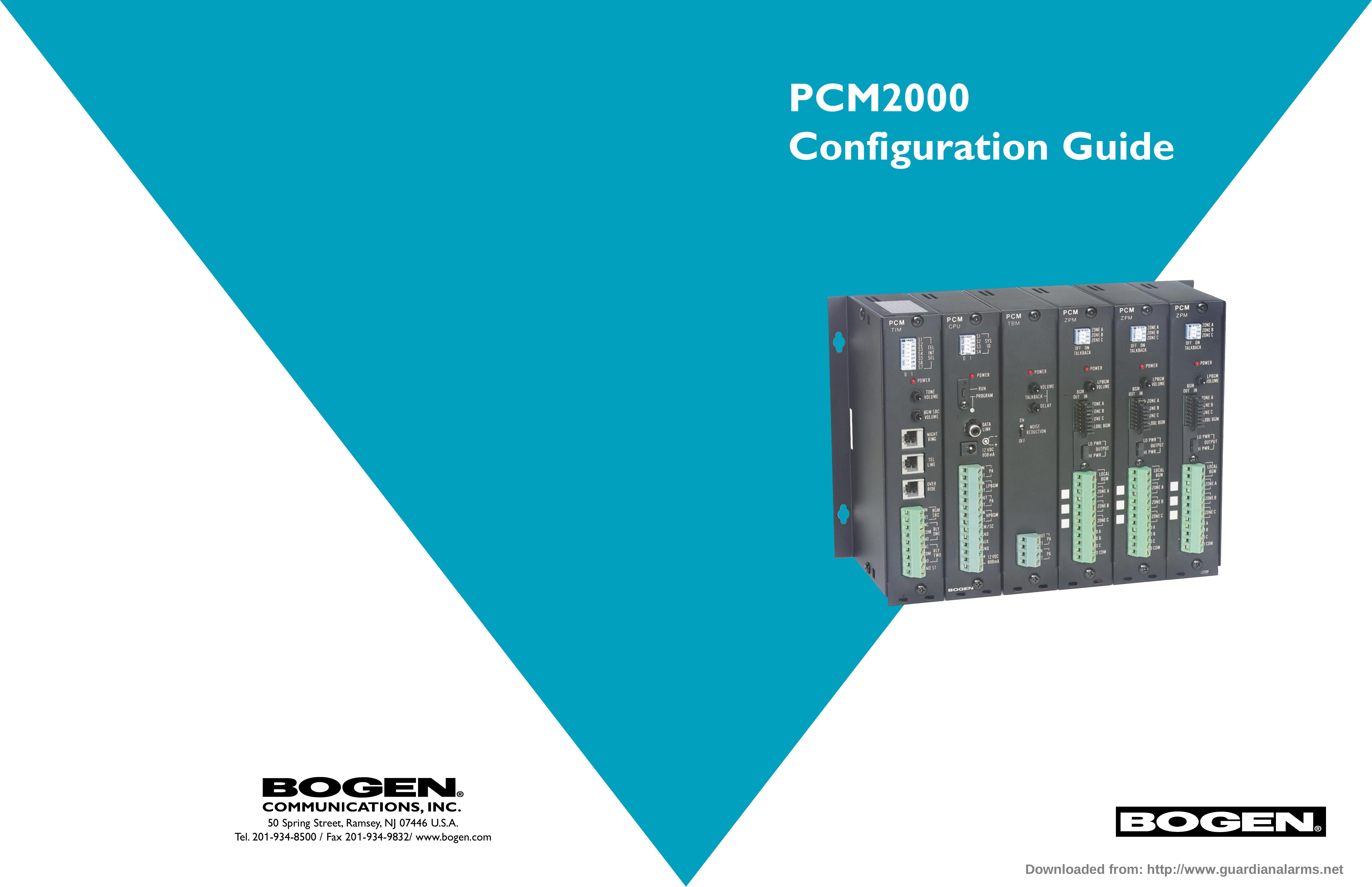 Bogen PCM2000 Ventilation Hood User Manual