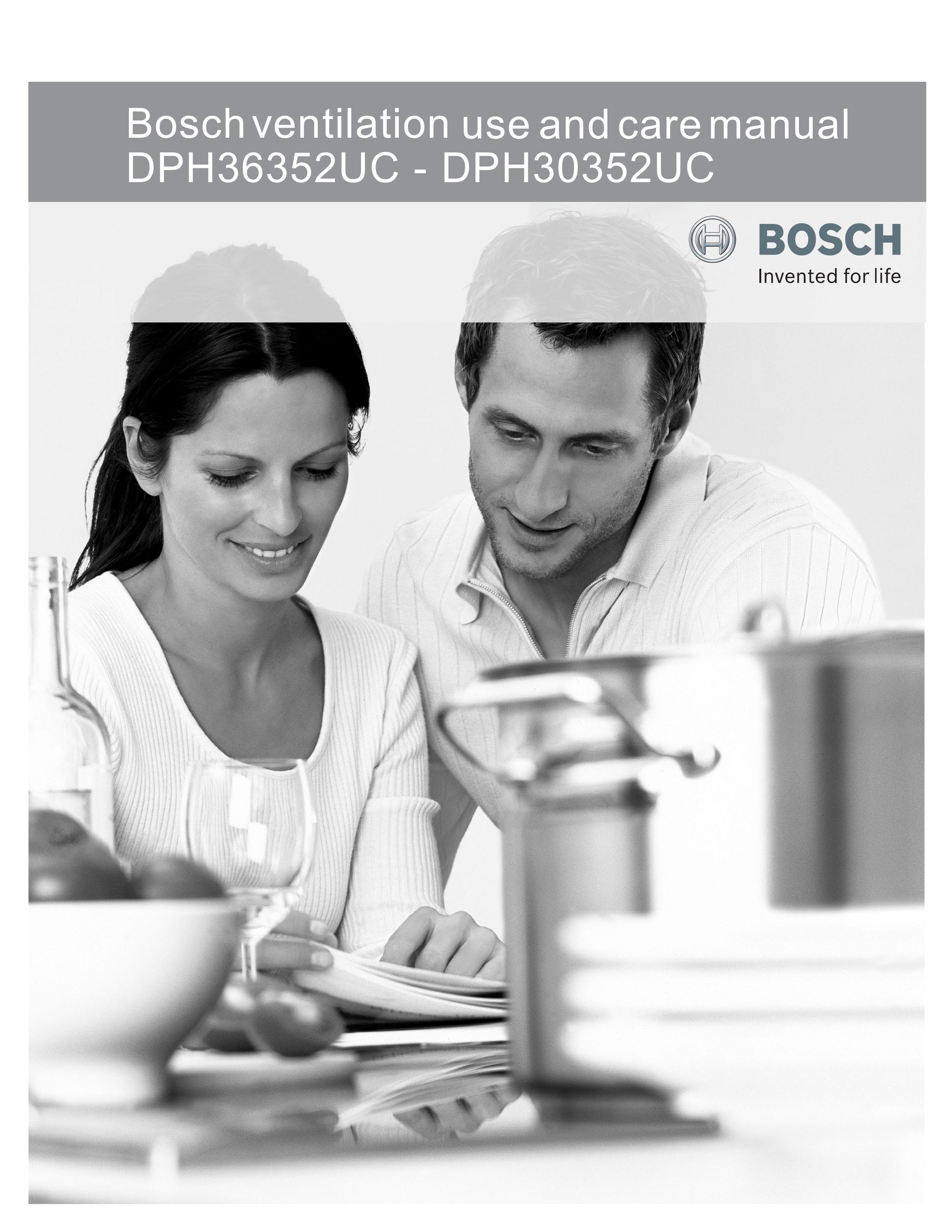 Bosch Appliances DPH36352UC Ventilation Hood User Manual
