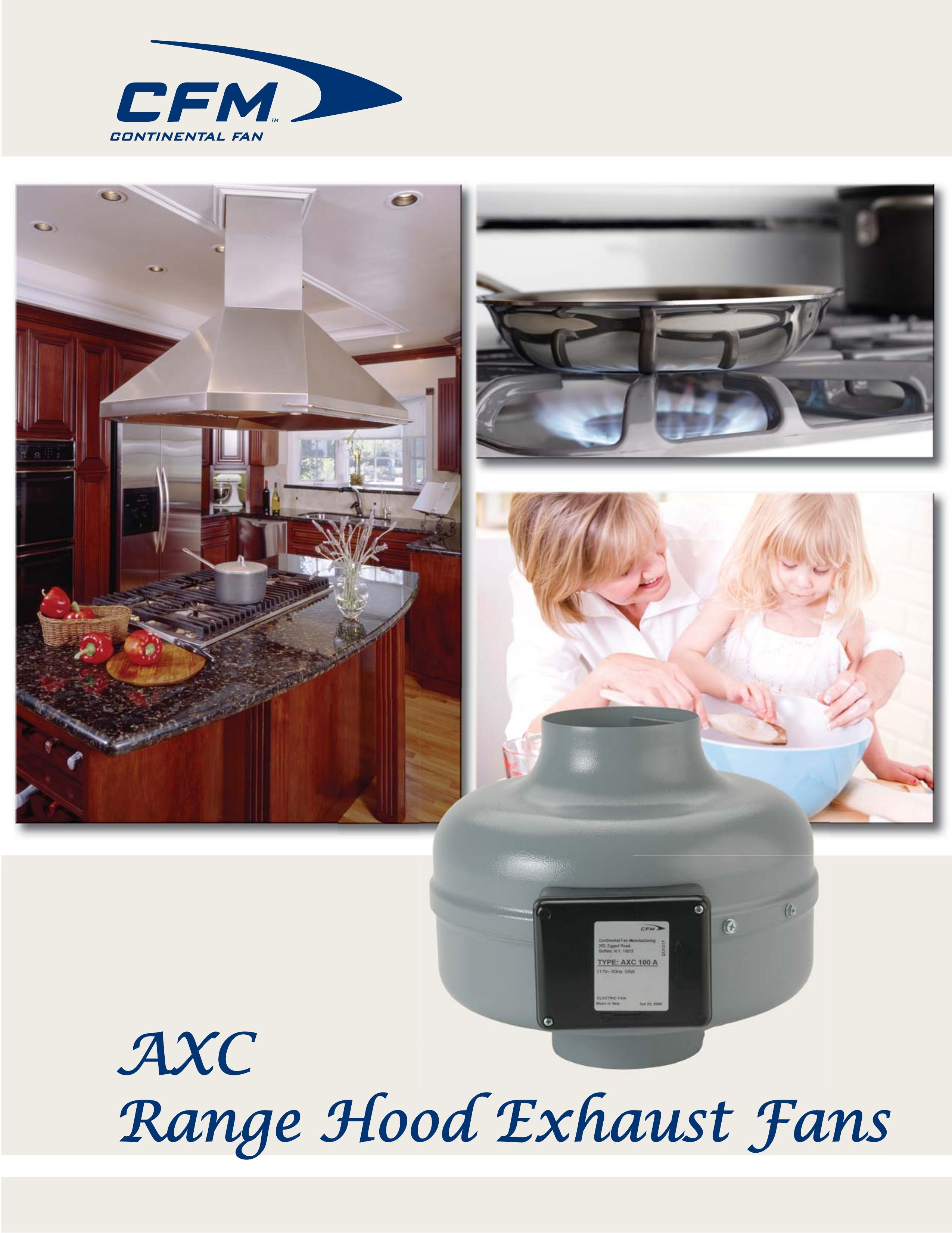 CFM AXC355B Ventilation Hood User Manual
