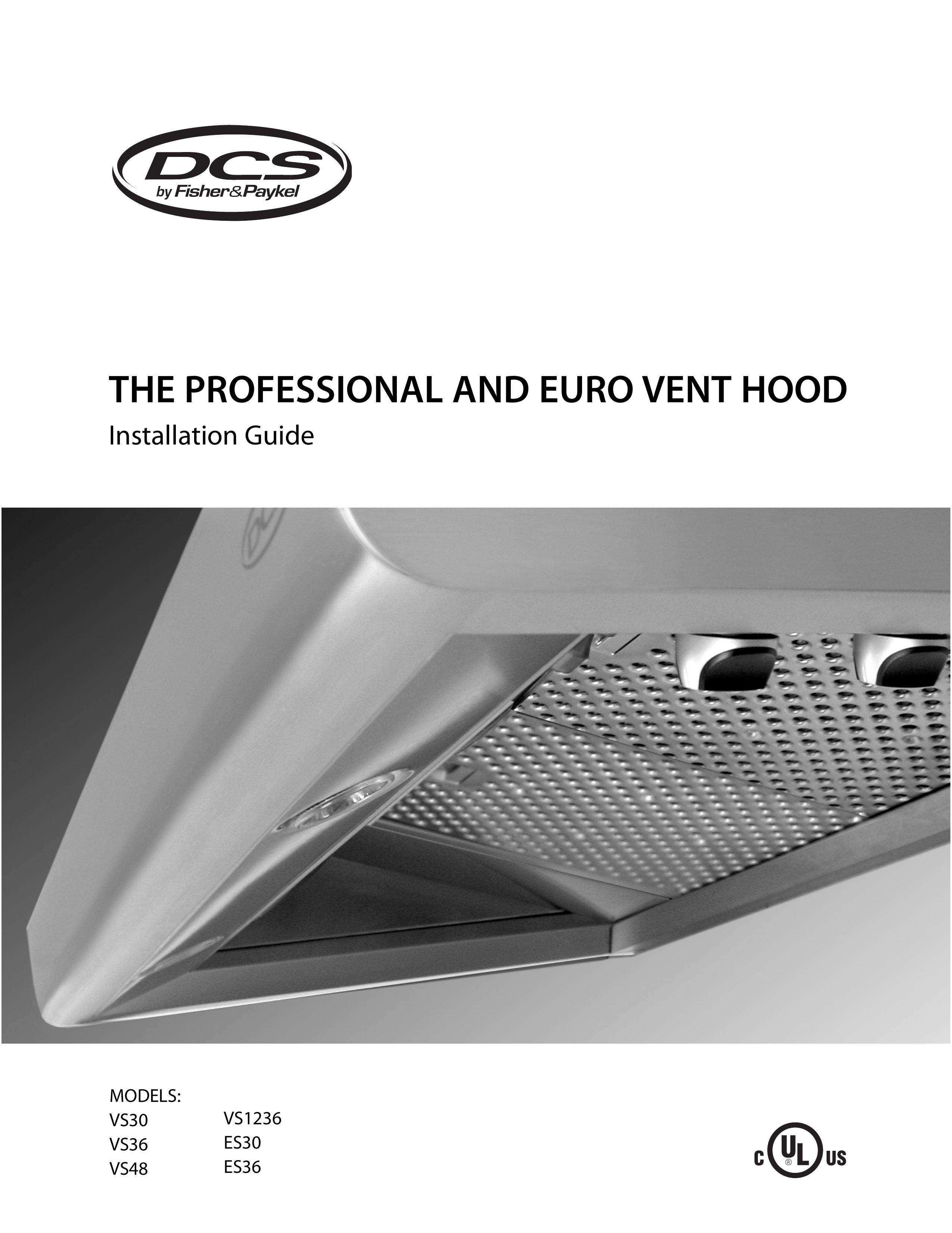 DCS RDS-364GD Ventilation Hood User Manual