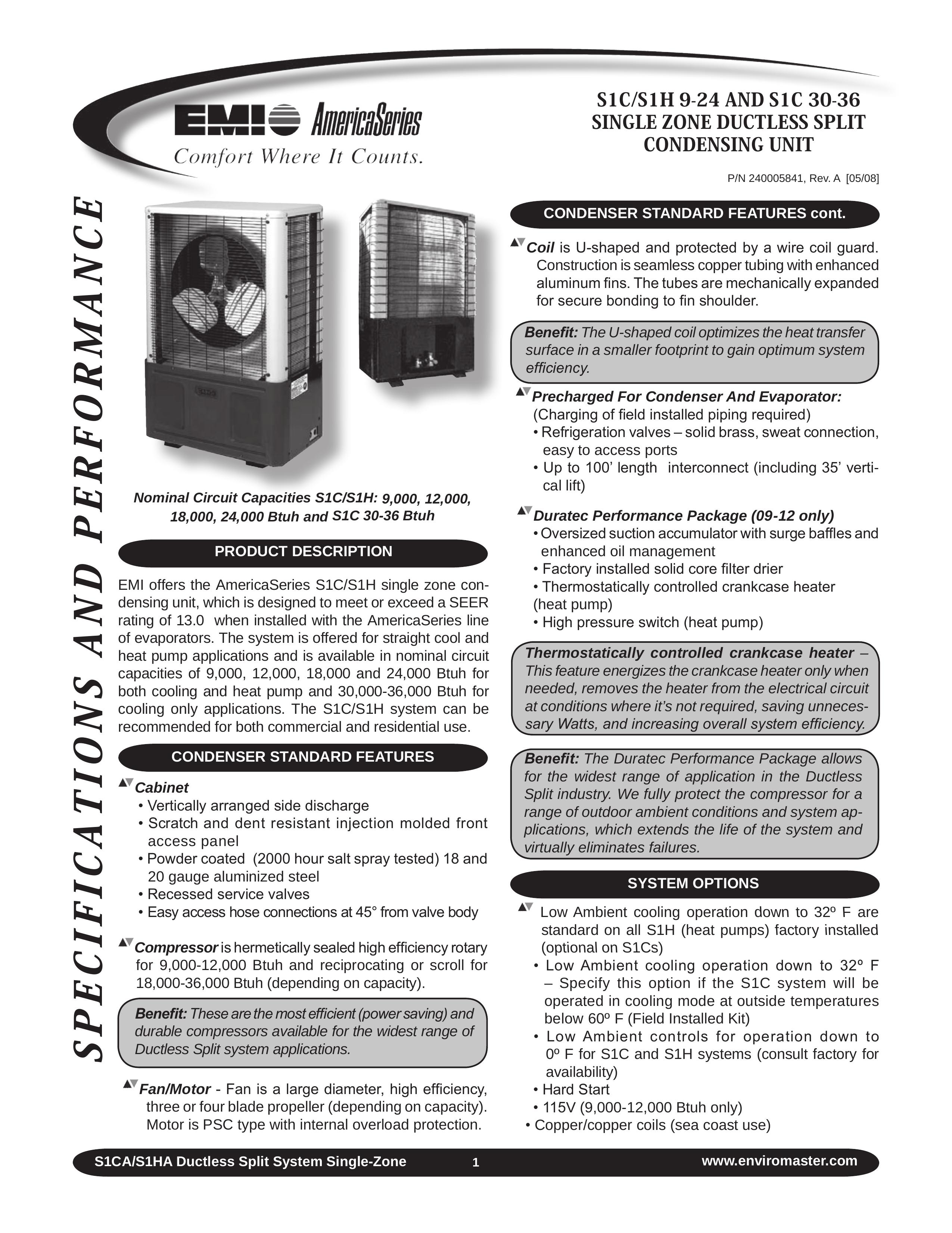 EMI S1C 9-24 Ventilation Hood User Manual
