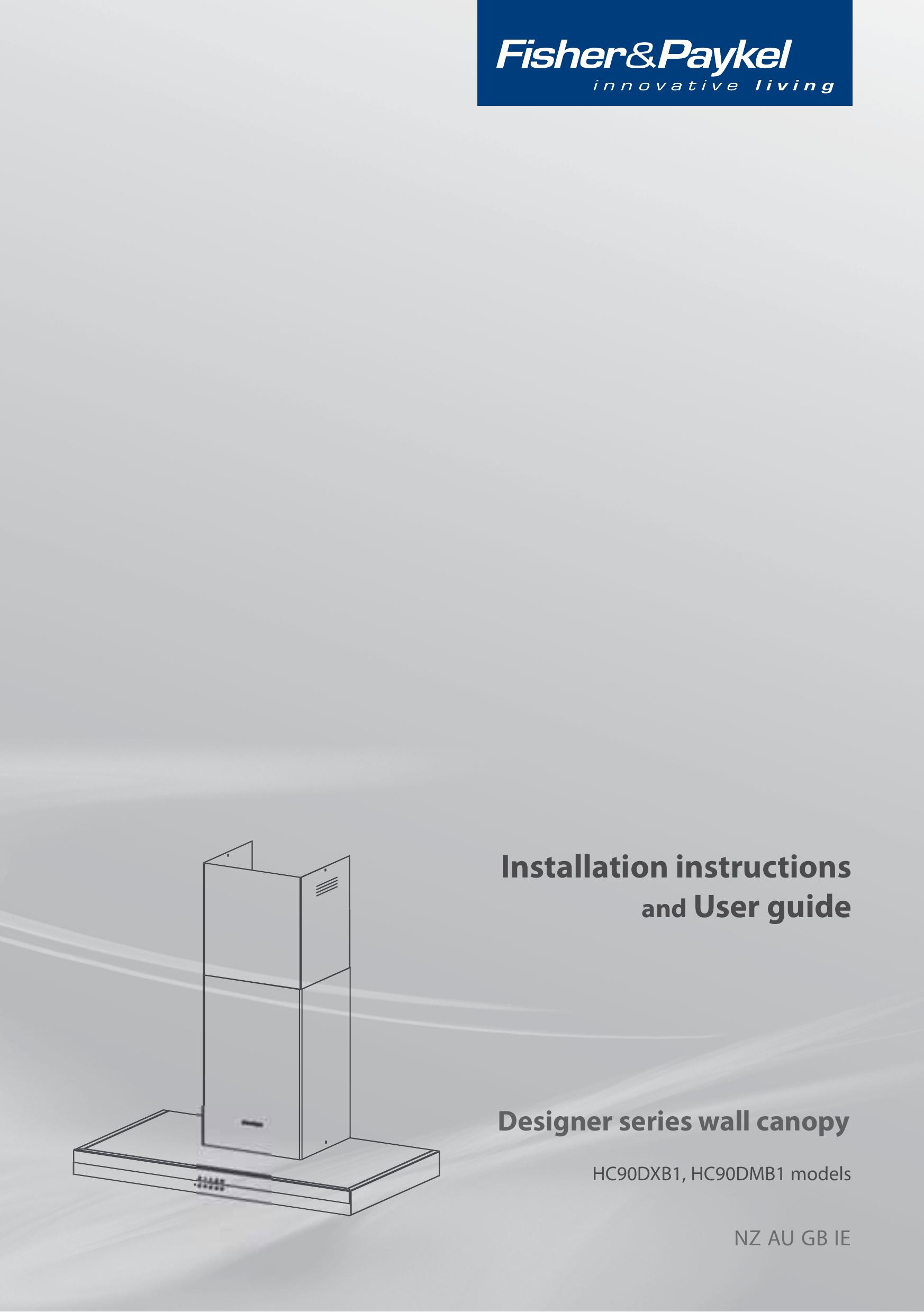 Fisher & Paykel HC90DMB1 Ventilation Hood User Manual