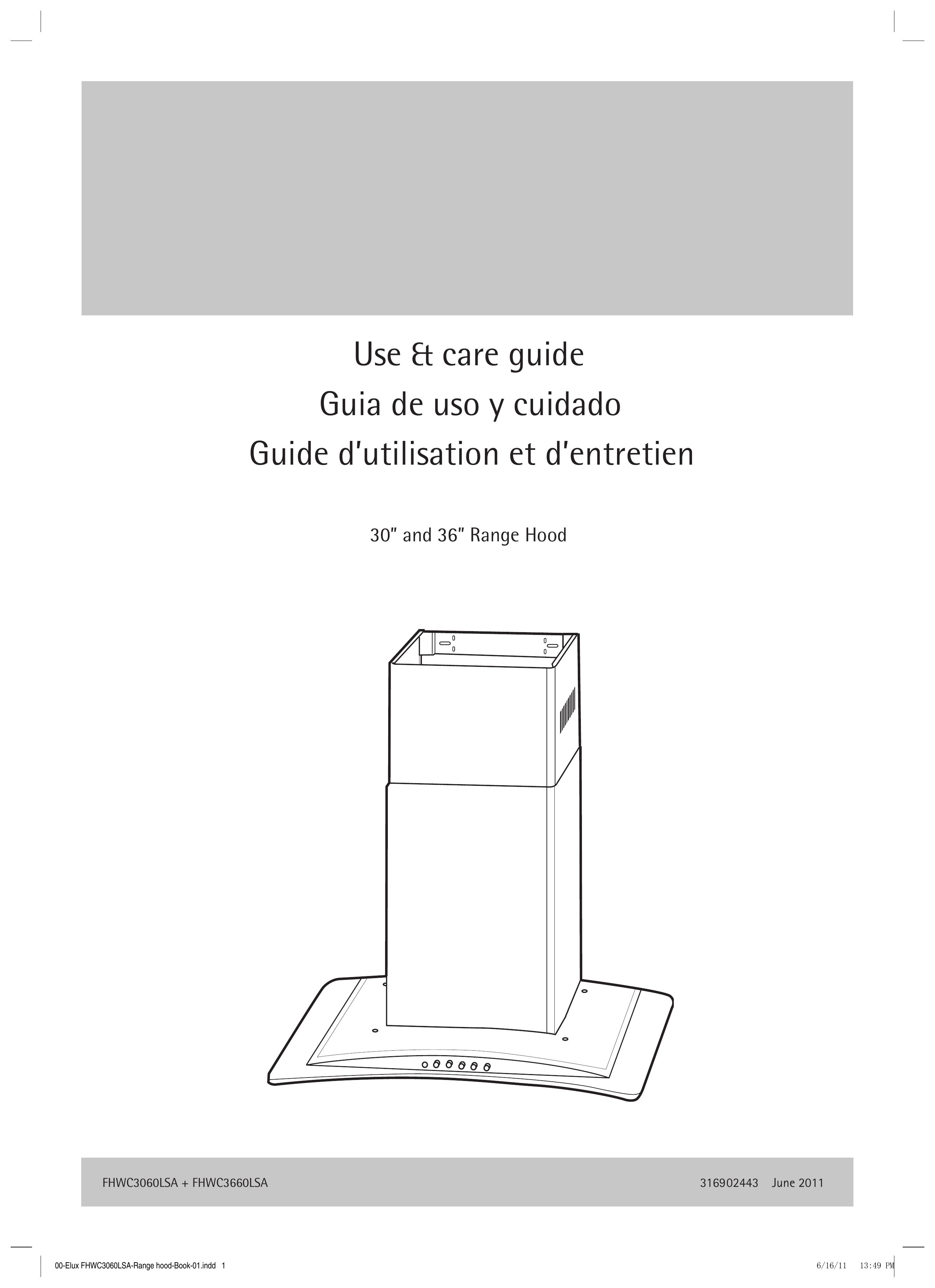 Frigidaire FHWC3660LS Ventilation Hood User Manual