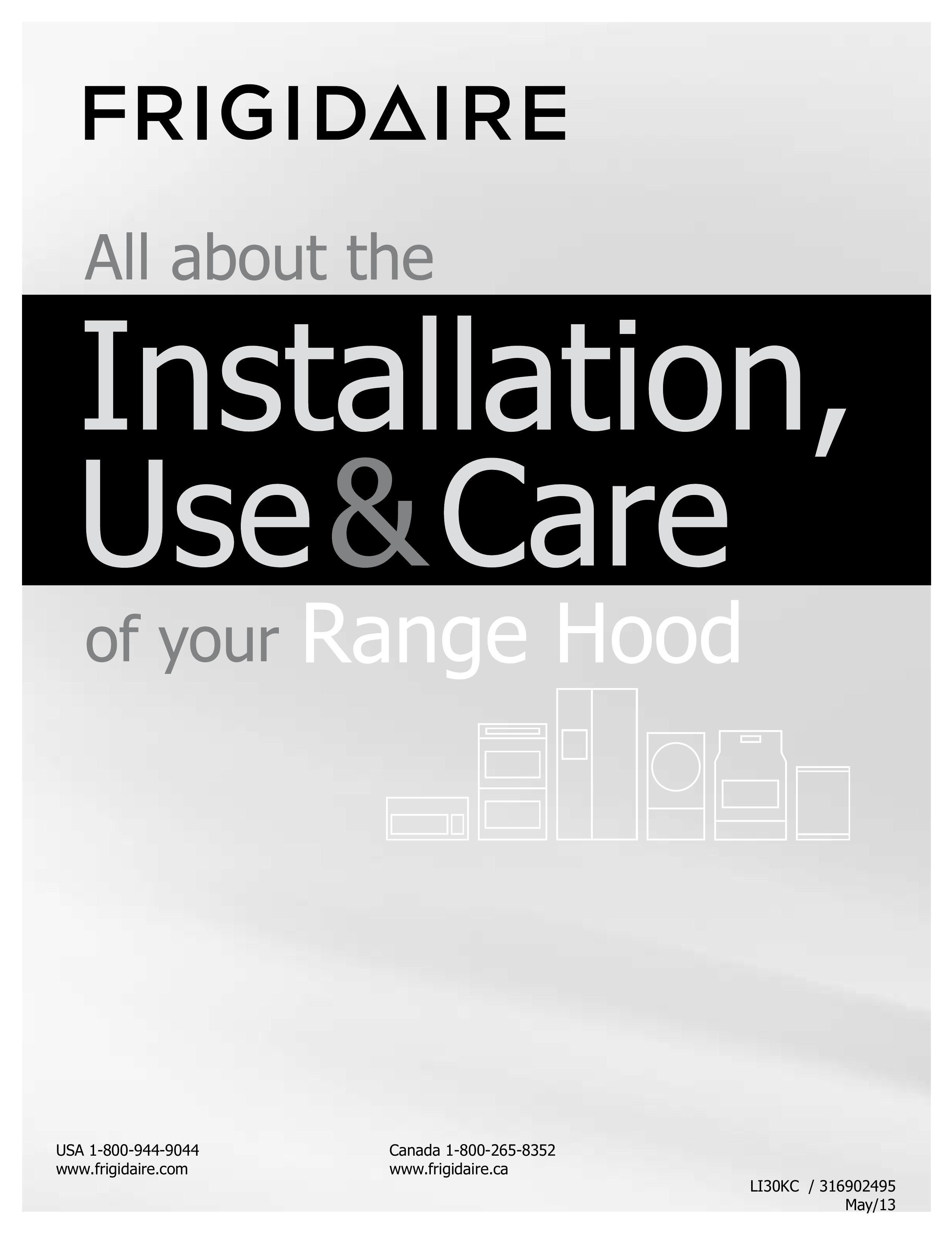 Frigidaire LI30KC Ventilation Hood User Manual