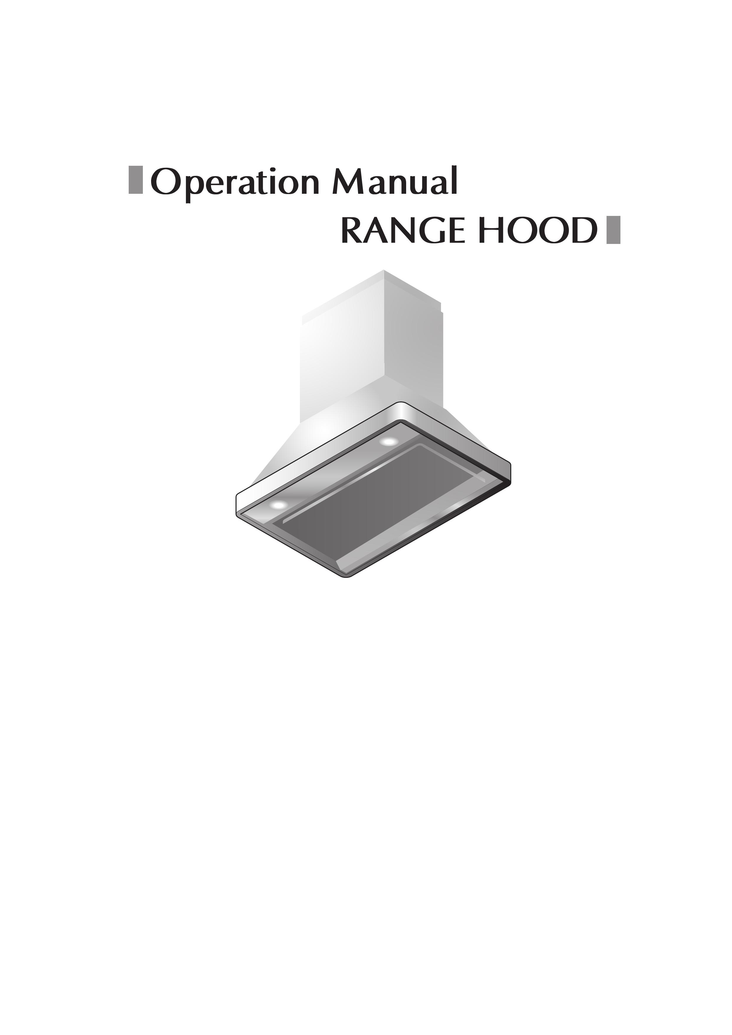 Fujioh ECP-360 Ventilation Hood User Manual