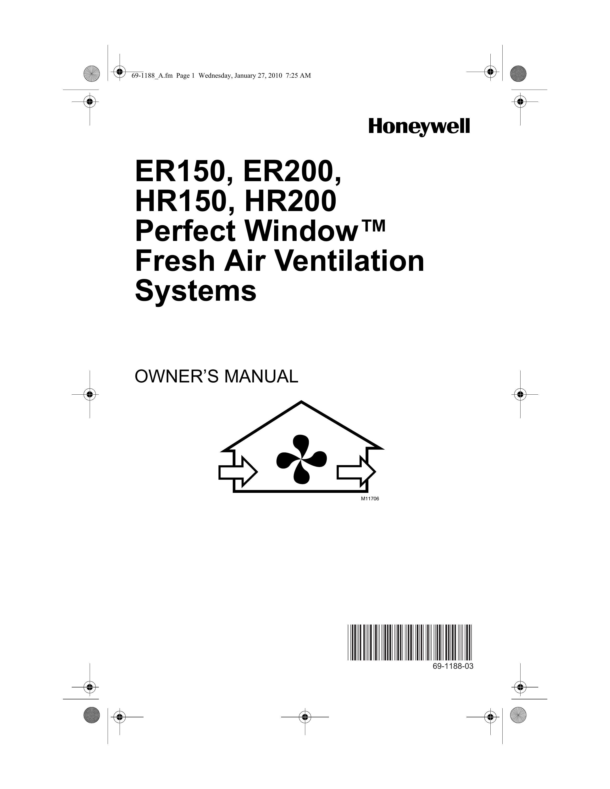 Honeywell ER200 Ventilation Hood User Manual