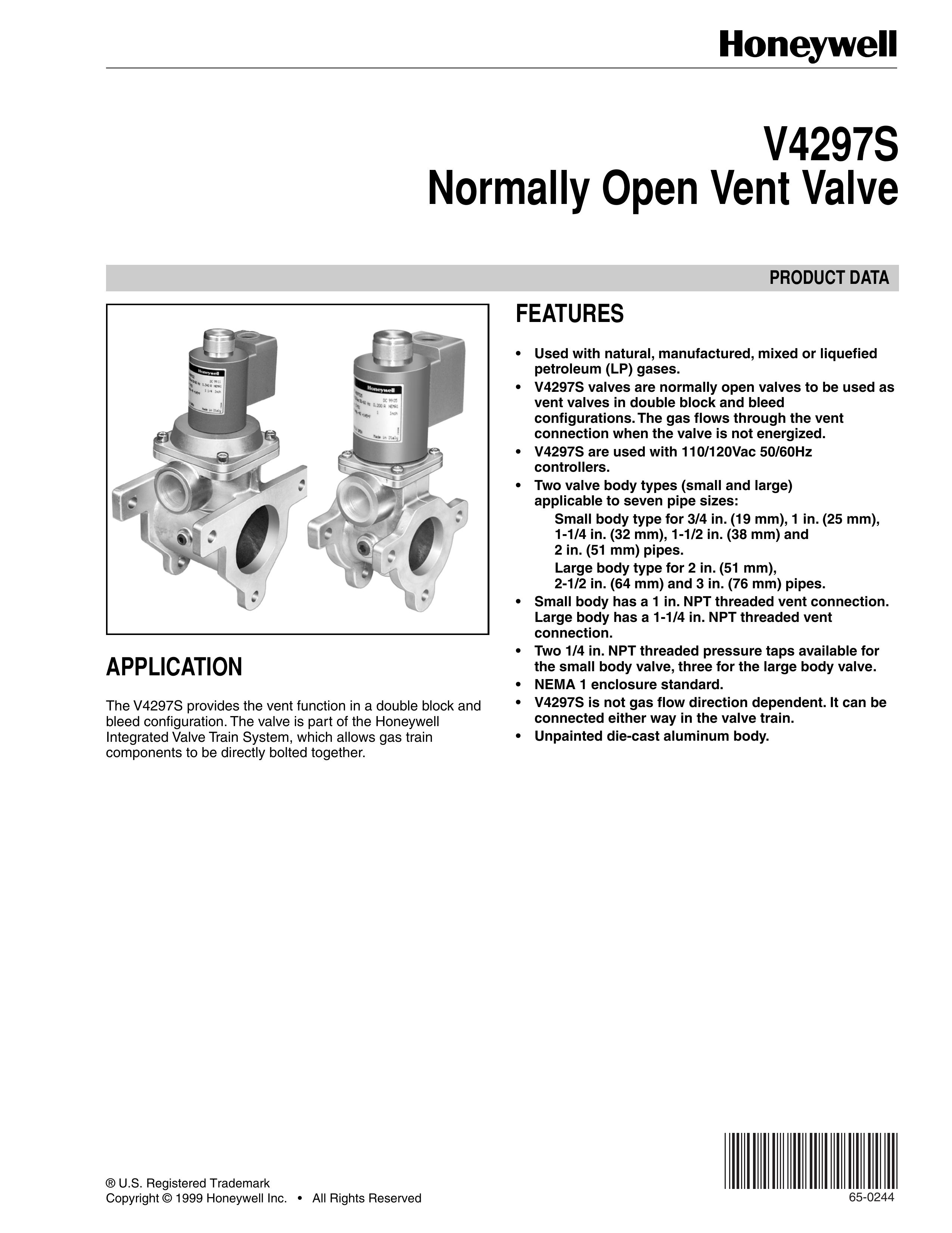 Honeywell V4297S Ventilation Hood User Manual