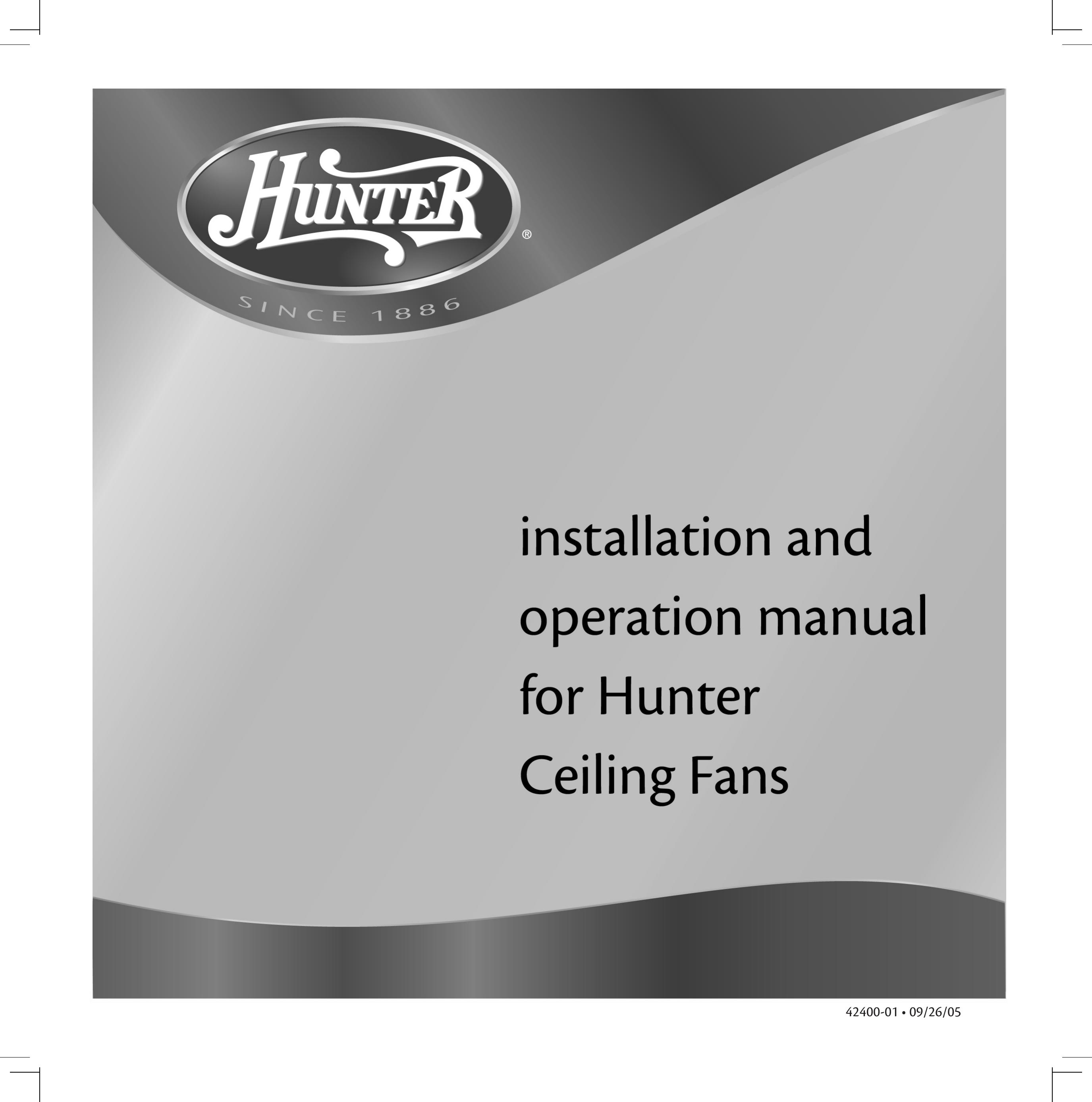 Hunter Fan HUNTER Ceiling Fans Ventilation Hood User Manual
