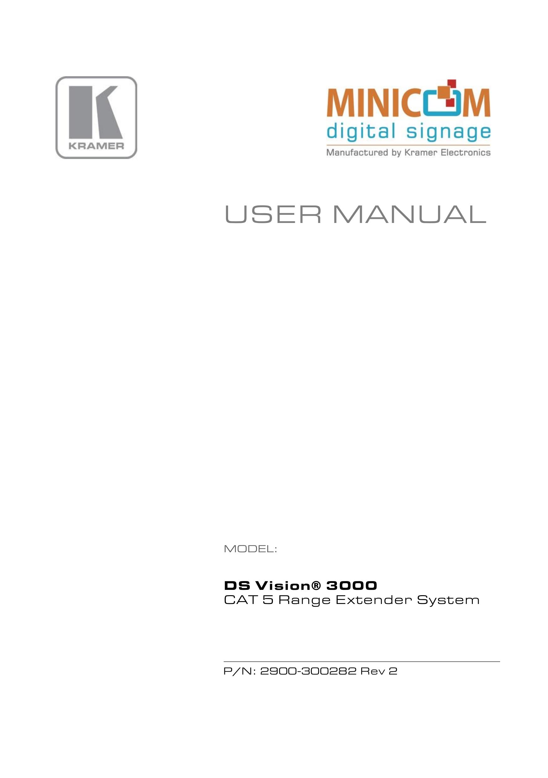 Kramer Electronics DS Vision 3000 Ventilation Hood User Manual