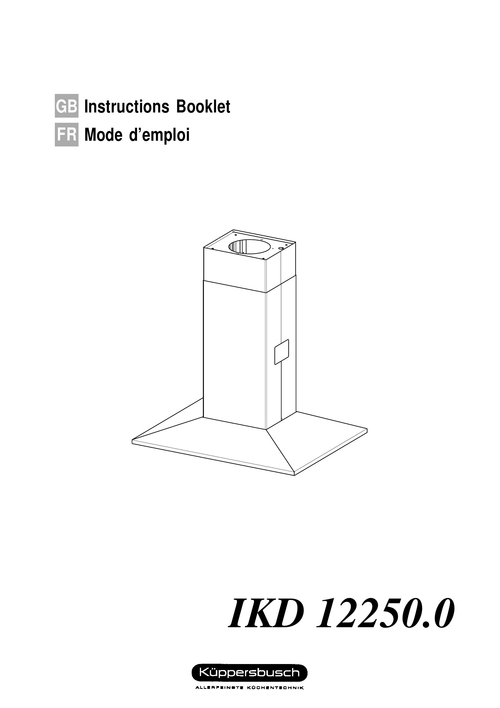 Kuppersbusch USA IKD 12250.0 Ventilation Hood User Manual