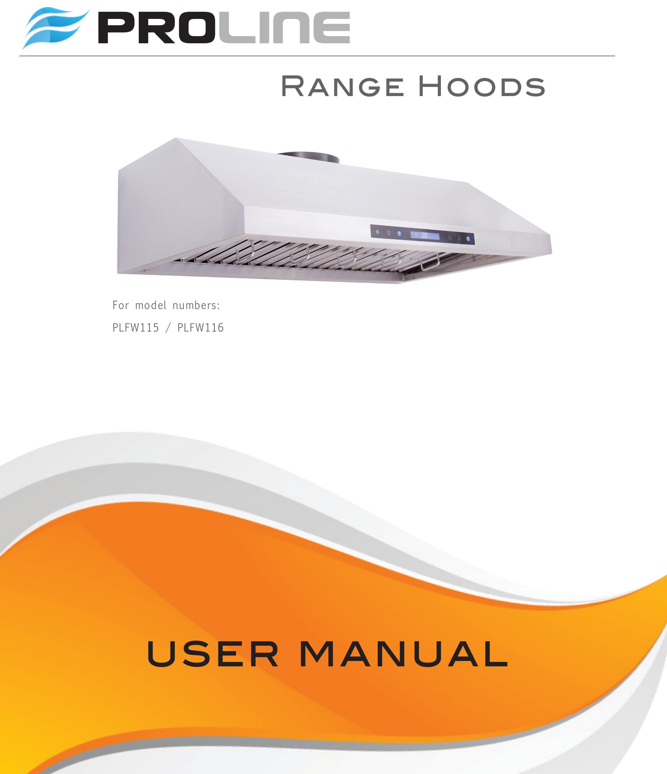 Proline PLFW115 Ventilation Hood User Manual