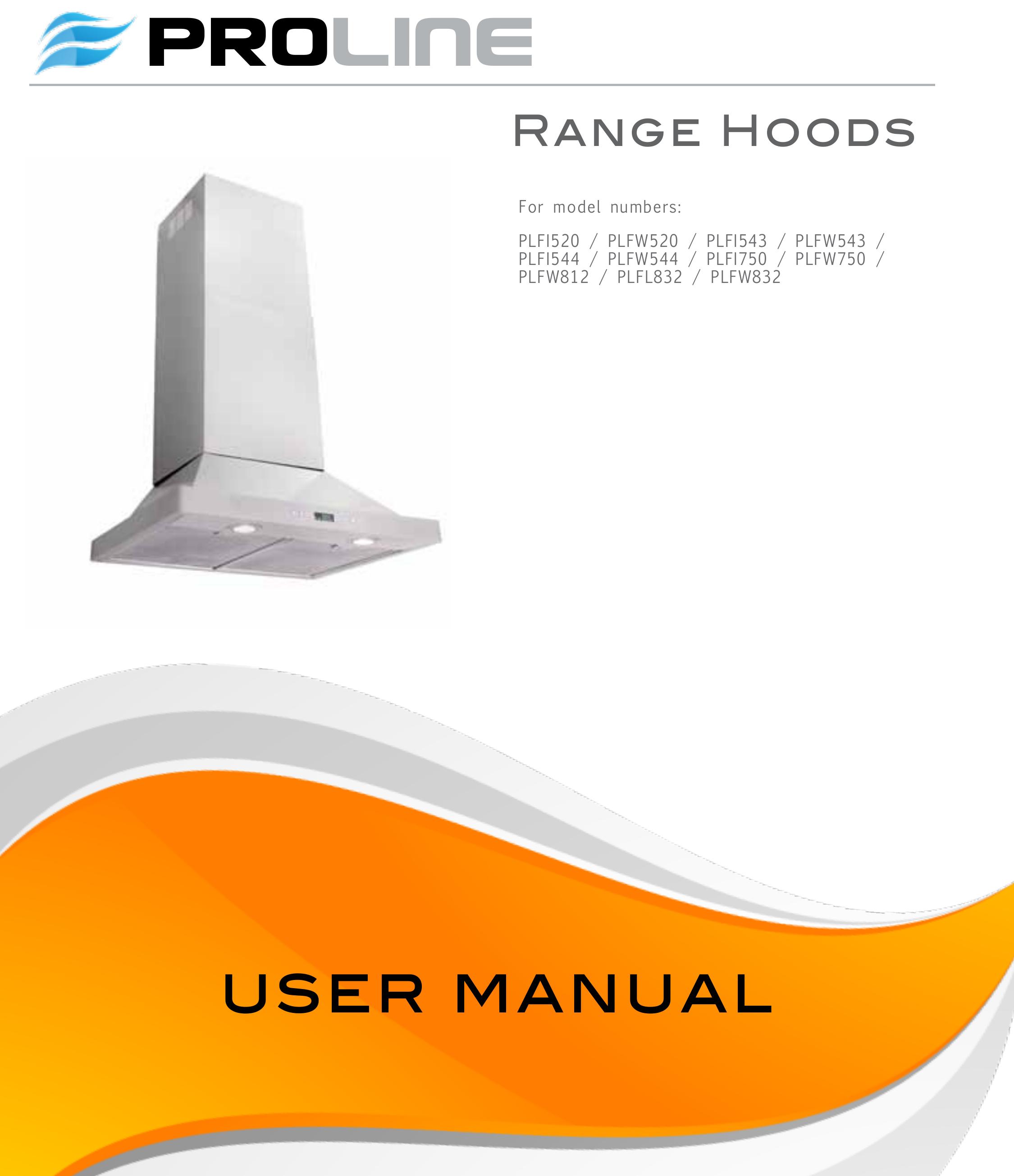 Proline PLFW543 Ventilation Hood User Manual