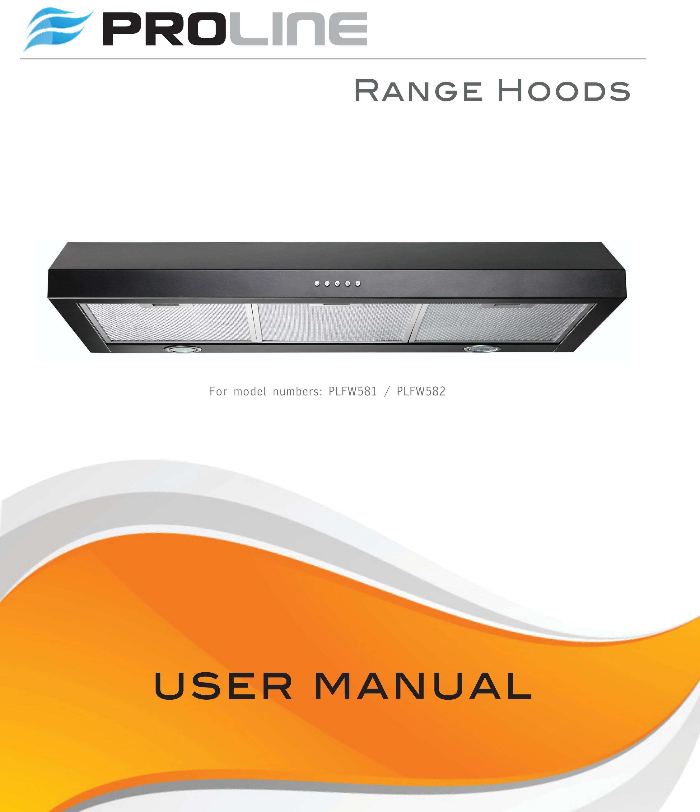 Proline PLFW581 Ventilation Hood User Manual