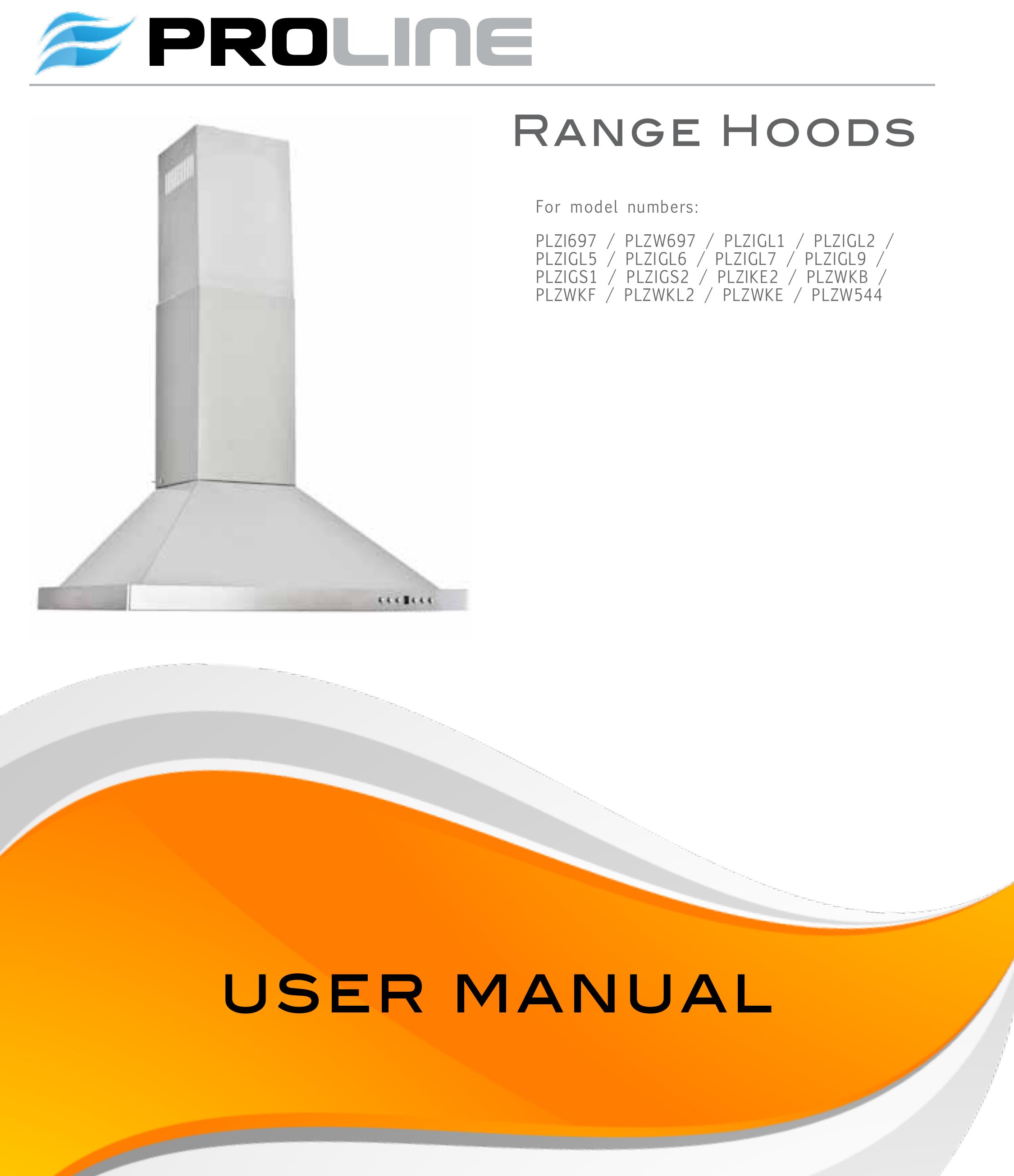 Proline PLZW544 Ventilation Hood User Manual