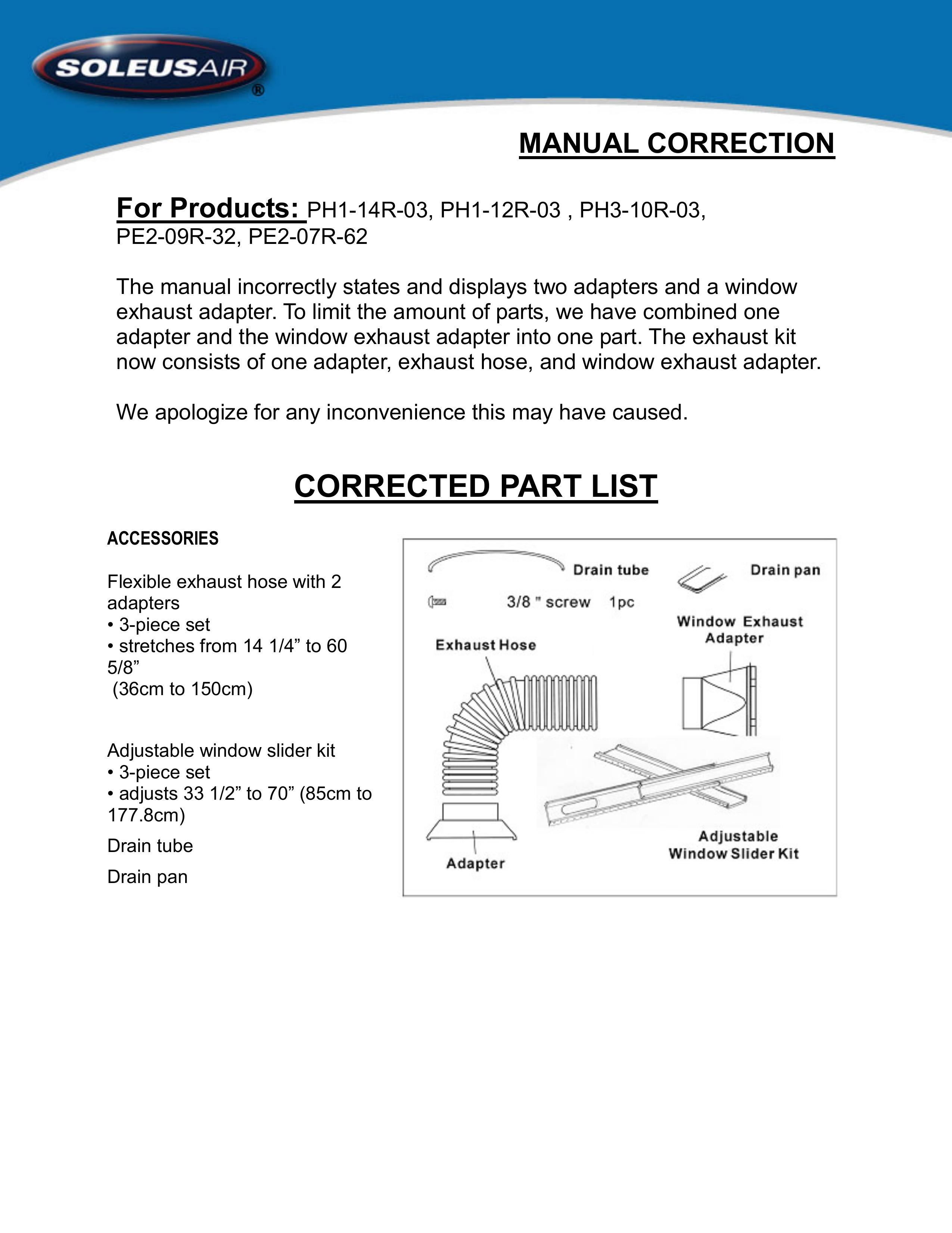 Soleus Air PE2-09R-32 Ventilation Hood User Manual