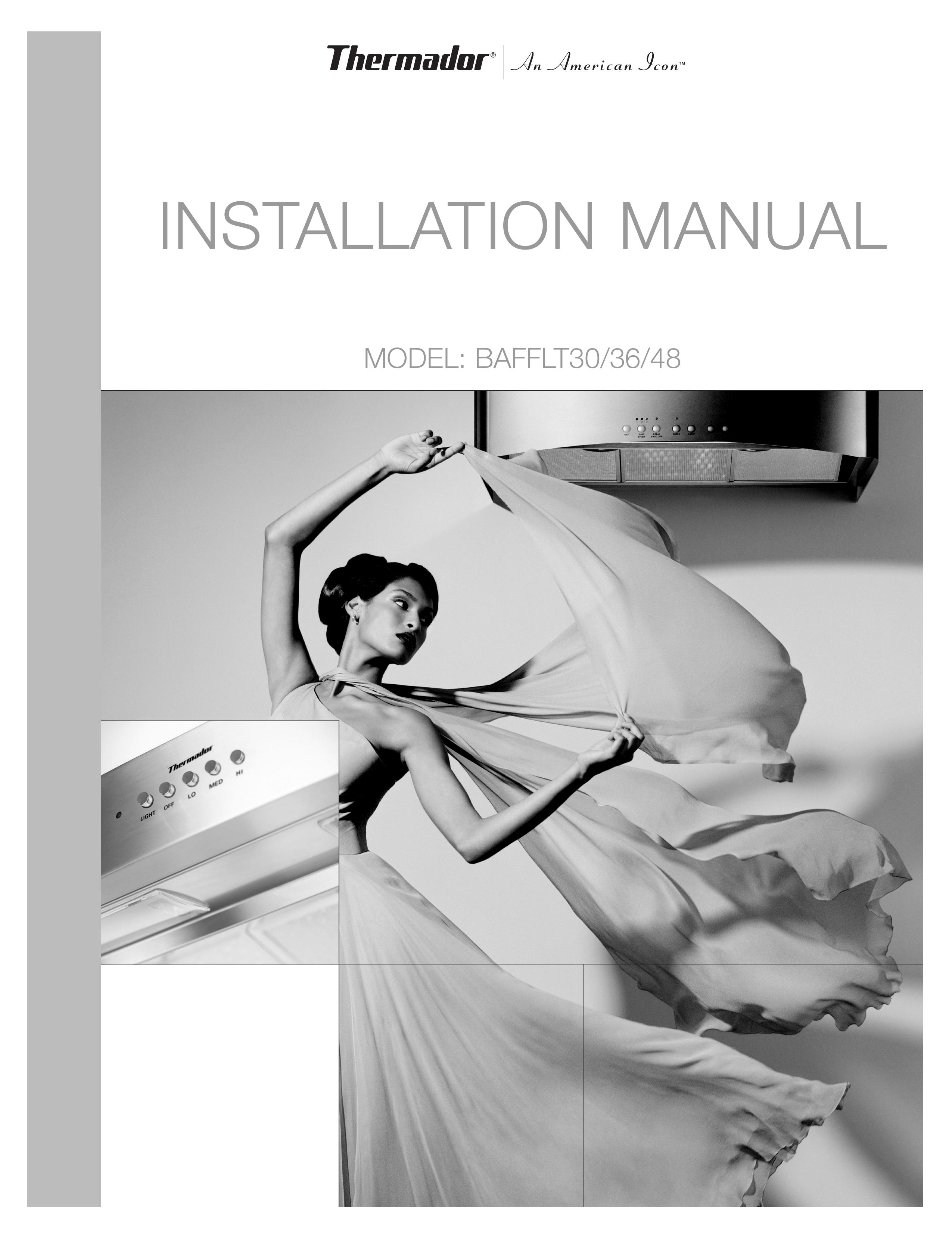 Thermador BAFFLT36 Ventilation Hood User Manual