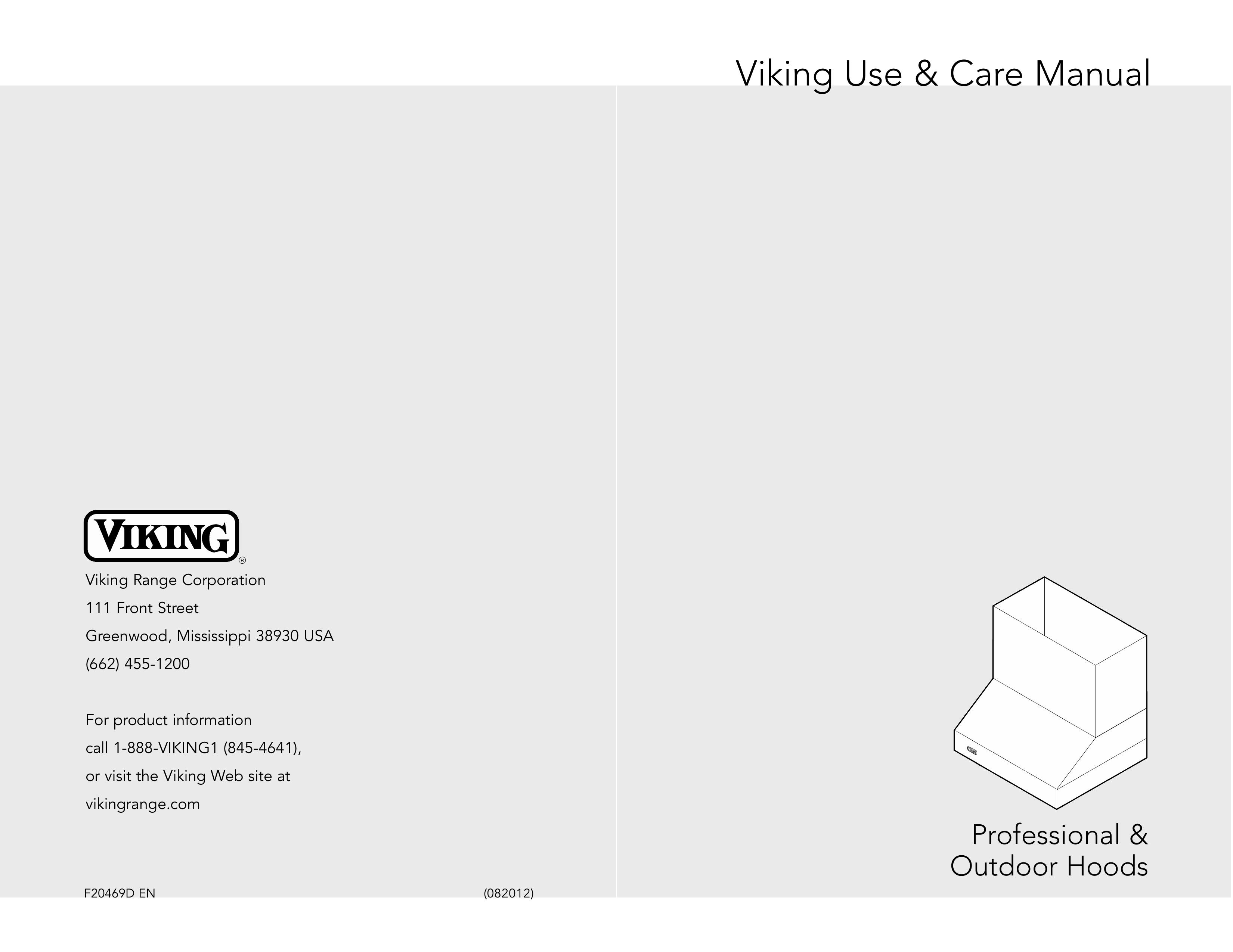 Viking DBCV3082 Ventilation Hood User Manual
