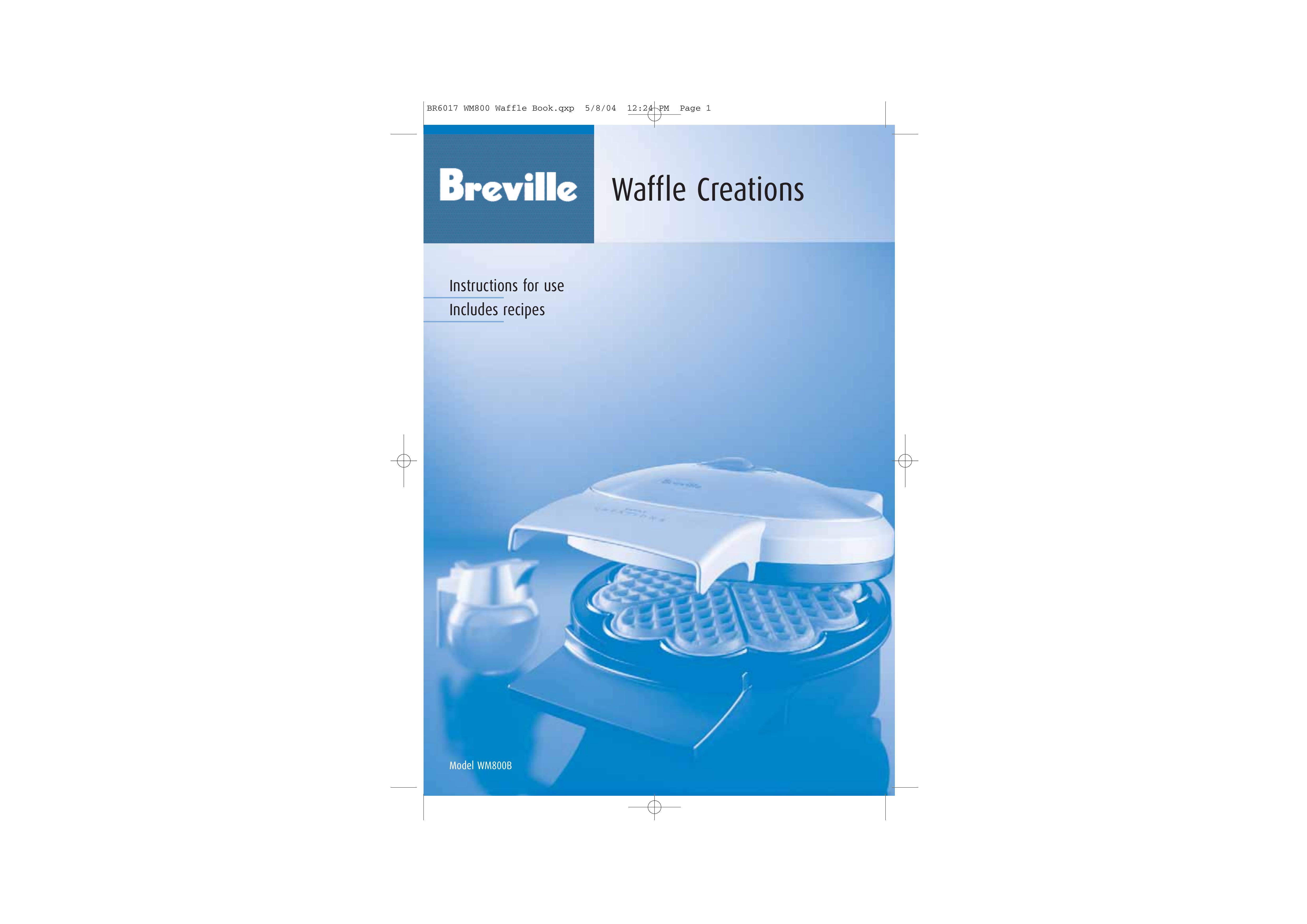 Breville WM800B Waffle Iron User Manual