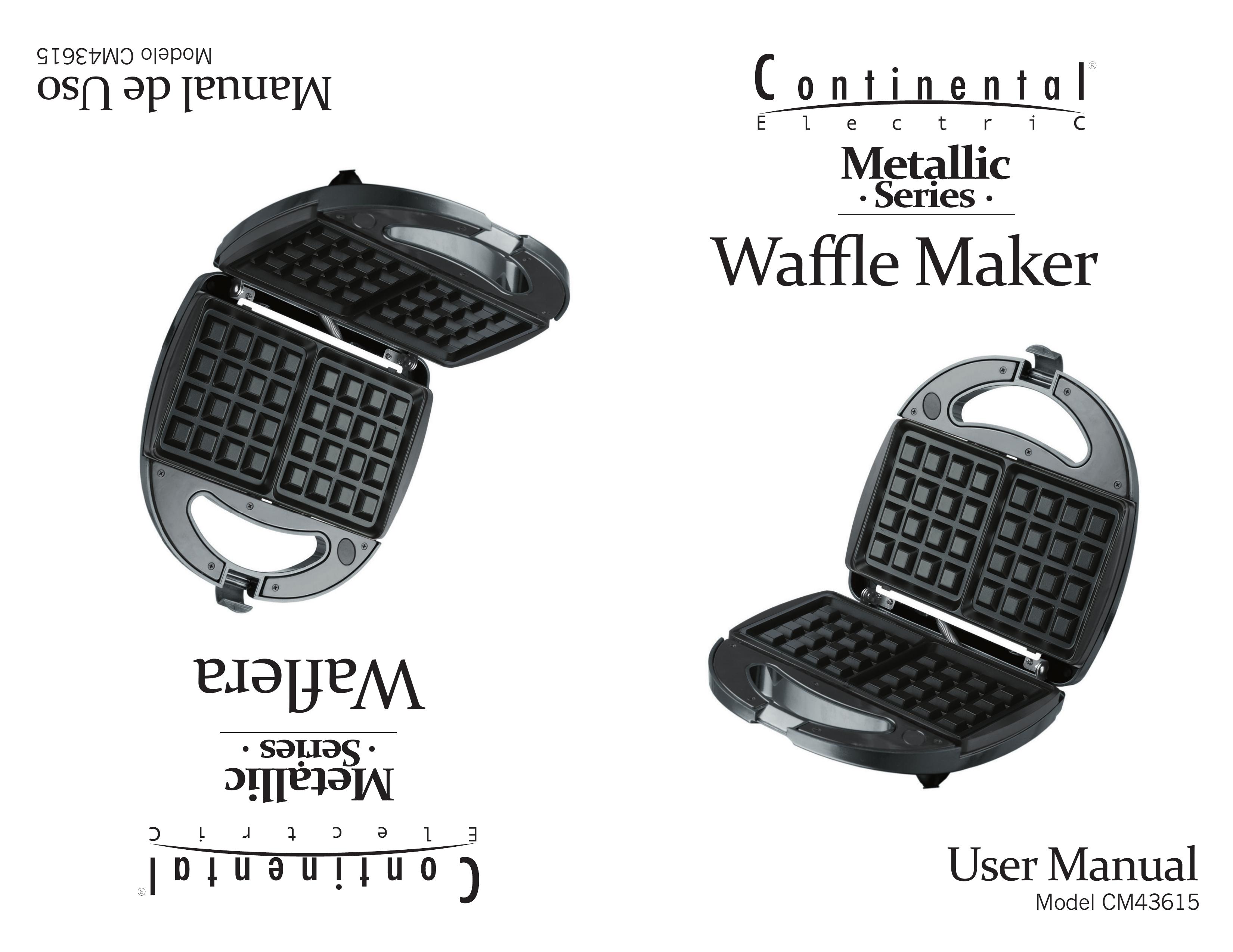 Continental CM43615 Waffle Iron User Manual