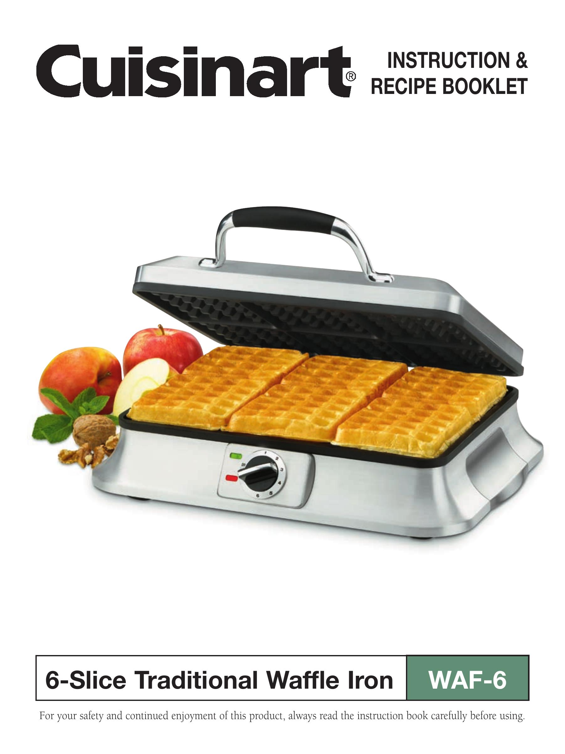 Cuisinart WAF-6 Waffle Iron User Manual